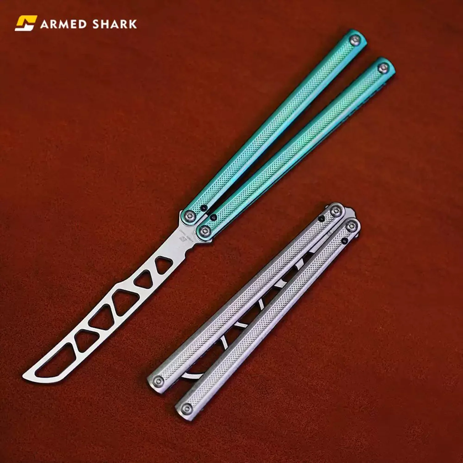 ARMED SHARK Sasori Balisong Trainer Clone Titanium Handle - Image 7