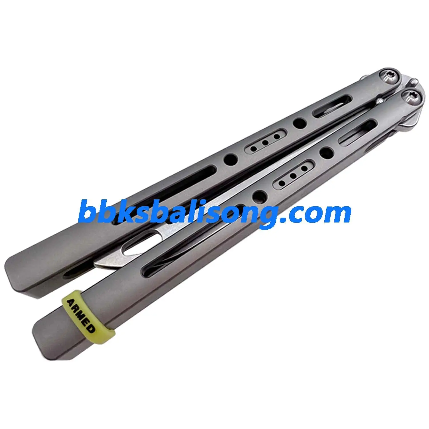 ARMED SHARK Sentinel Balisong Clone Titanium Handle - Image 10