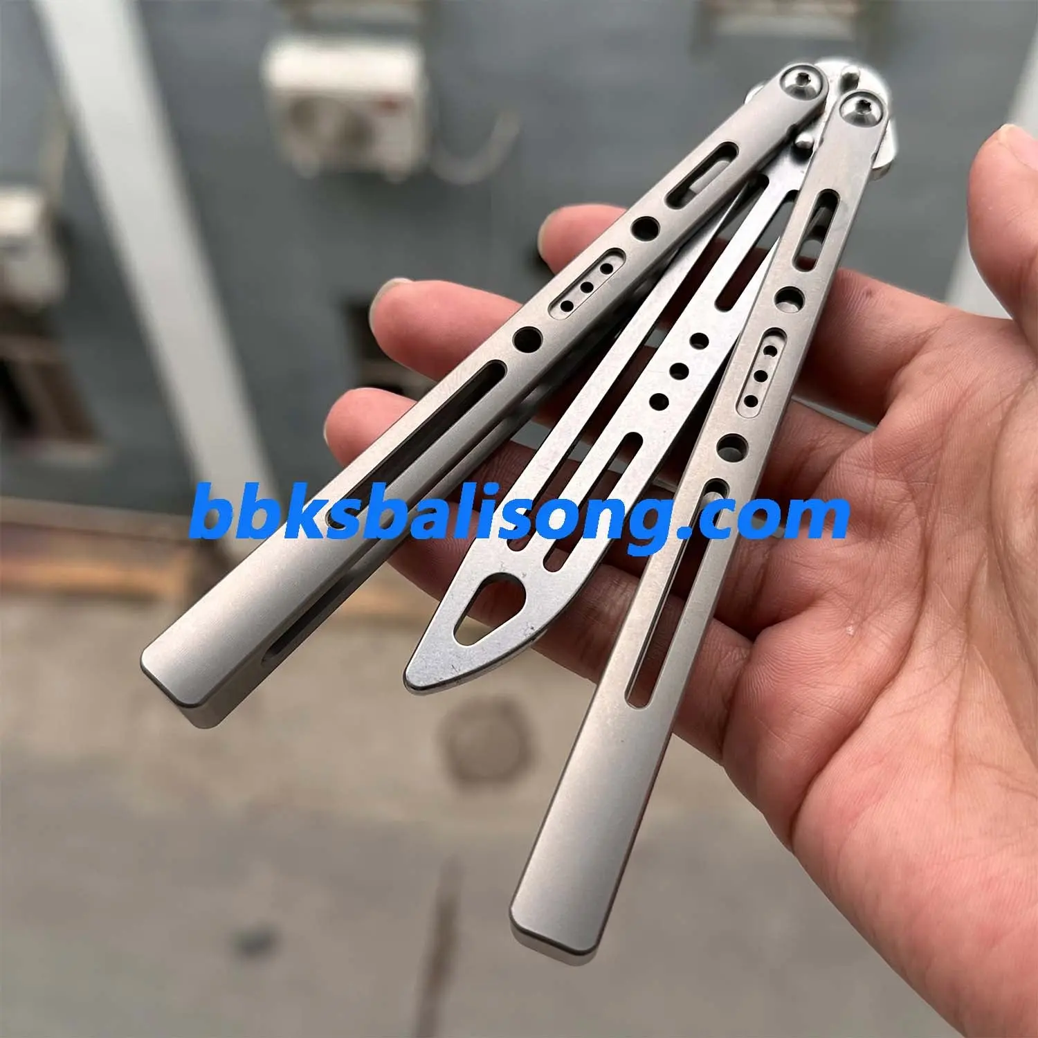 ARMED SHARK Sentinel Balisong Clone Titanium Handle - Image 5