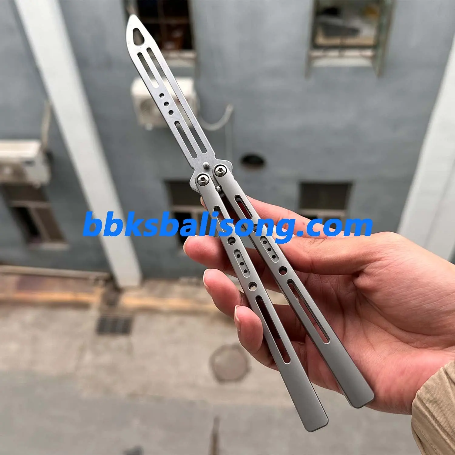 ARMED SHARK Sentinel Balisong Clone Titanium Handle - Image 6