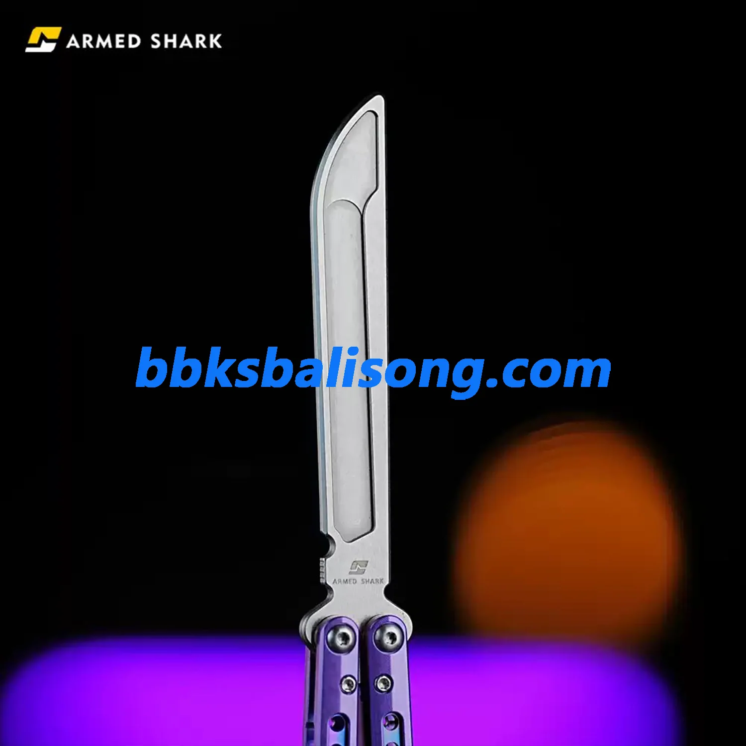 ARMED SHARK Sentinel V2 Balisong Clone Titanium Handle - Image 5