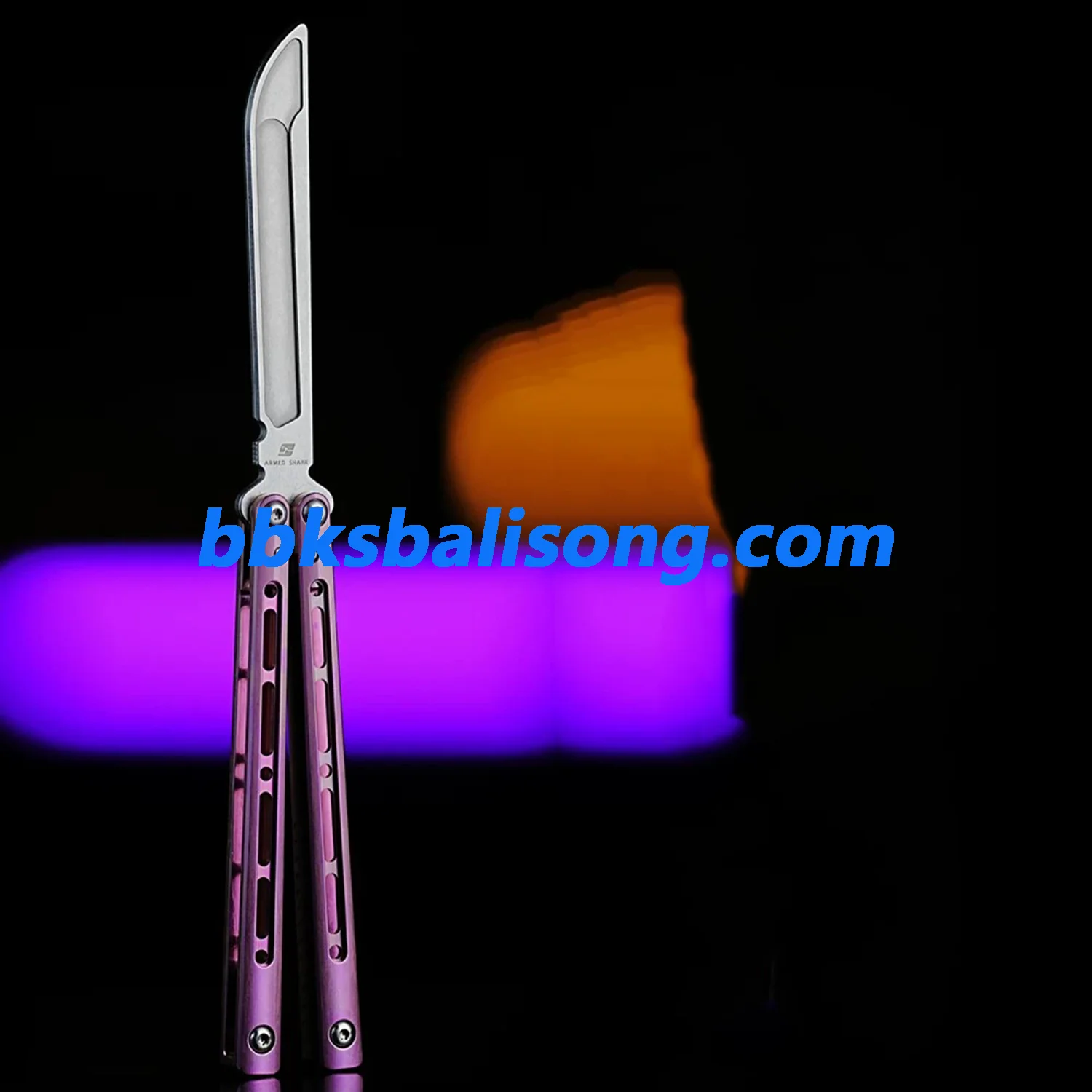 ARMED SHARK Sentinel V2 Balisong Clone Titanium Handle - Image 7