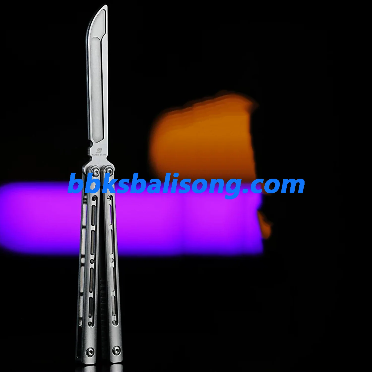 ARMED SHARK Sentinel V2 Balisong Clone Titanium Handle - Image 8