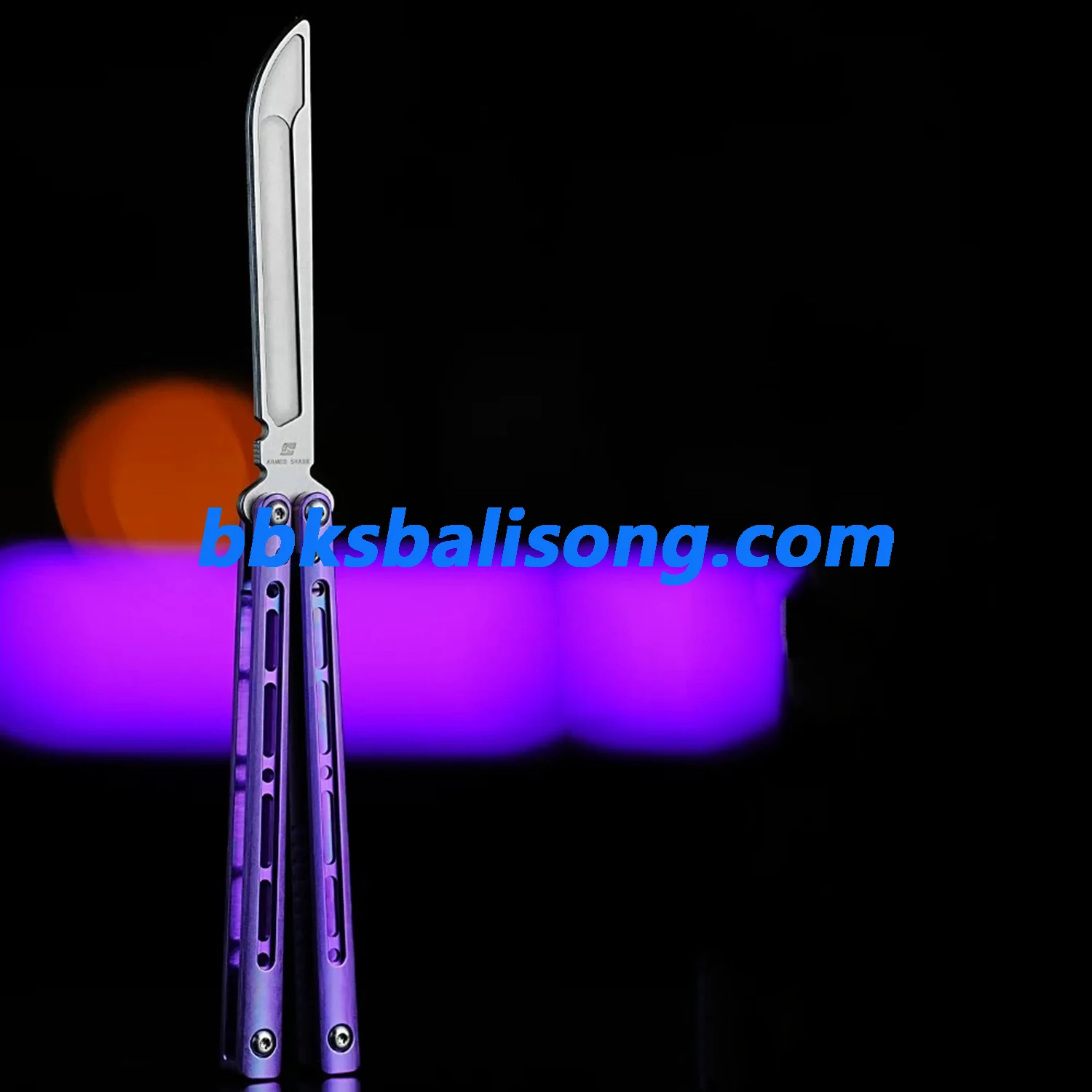 ARMED SHARK Sentinel V2 Balisong Clone Titanium Handle - Image 9