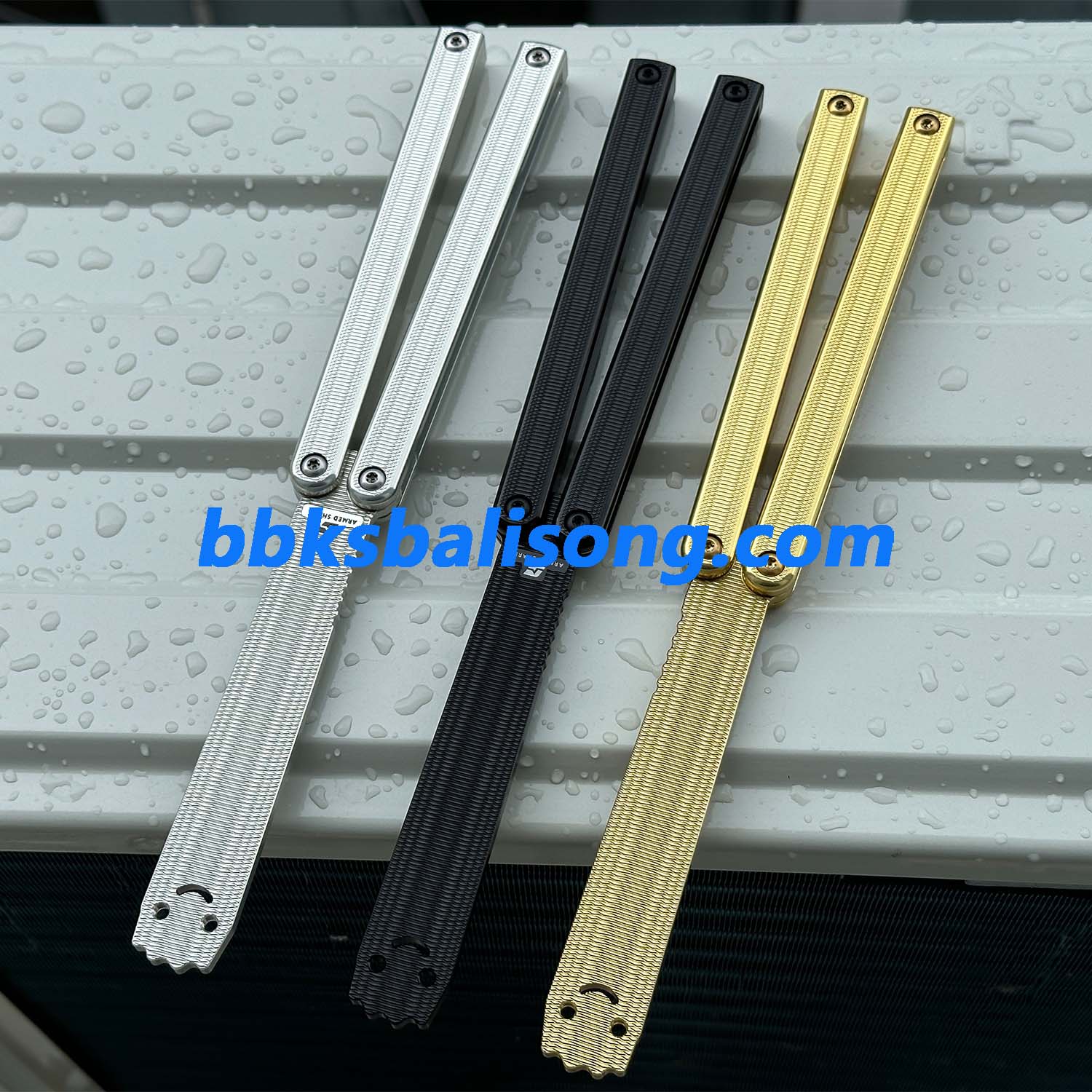 ARMED SHARK Squiddy-AL Balisong Clone 7075 Aluminum Handle - Image 23