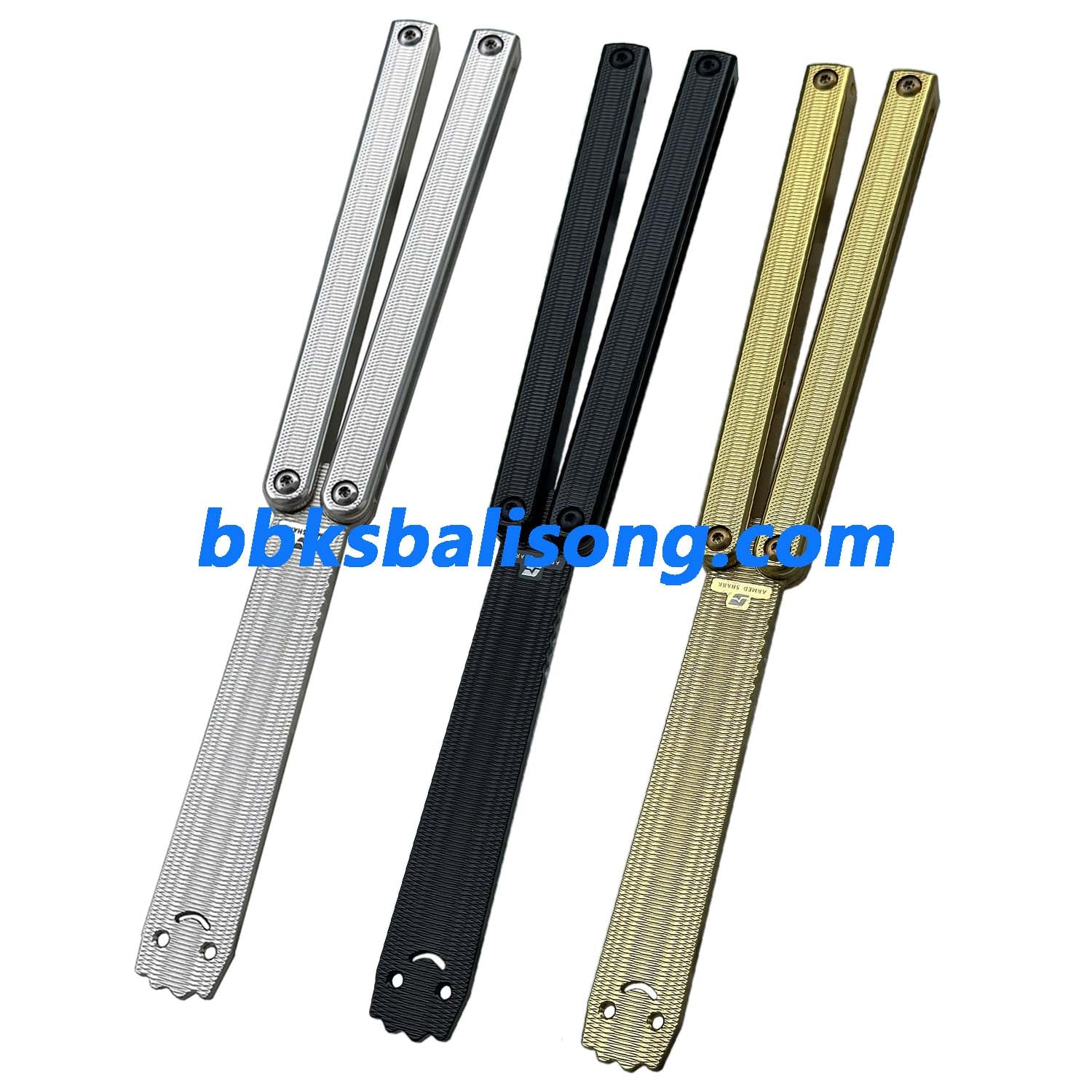 ARMED SHARK Squiddy-AL Balisong Clone 7075 Aluminum Handle - Image 6