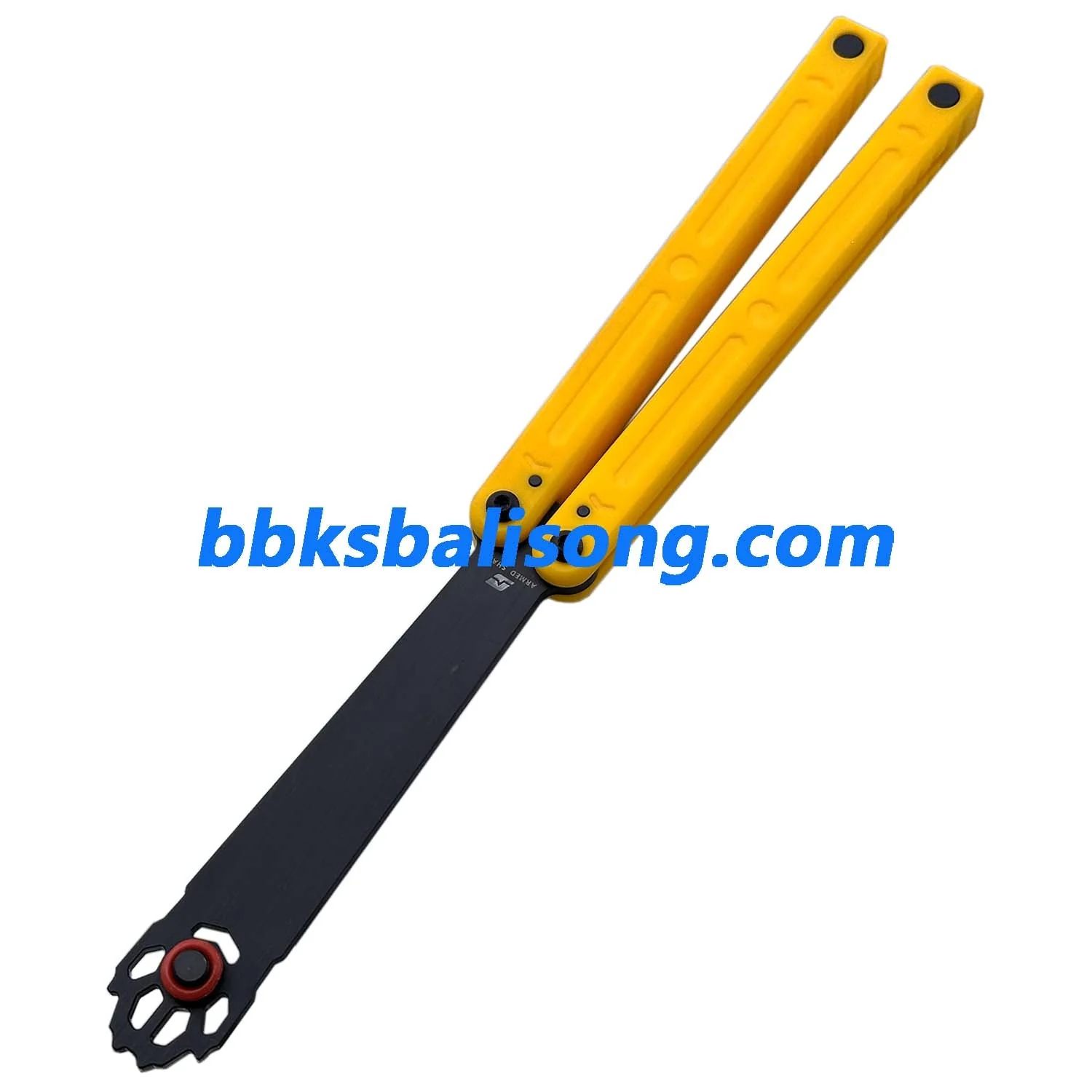ARMED SHARK Squiddy-WH Balisong Trainer Clone CNC Acetal Material Bushings System - Image 13
