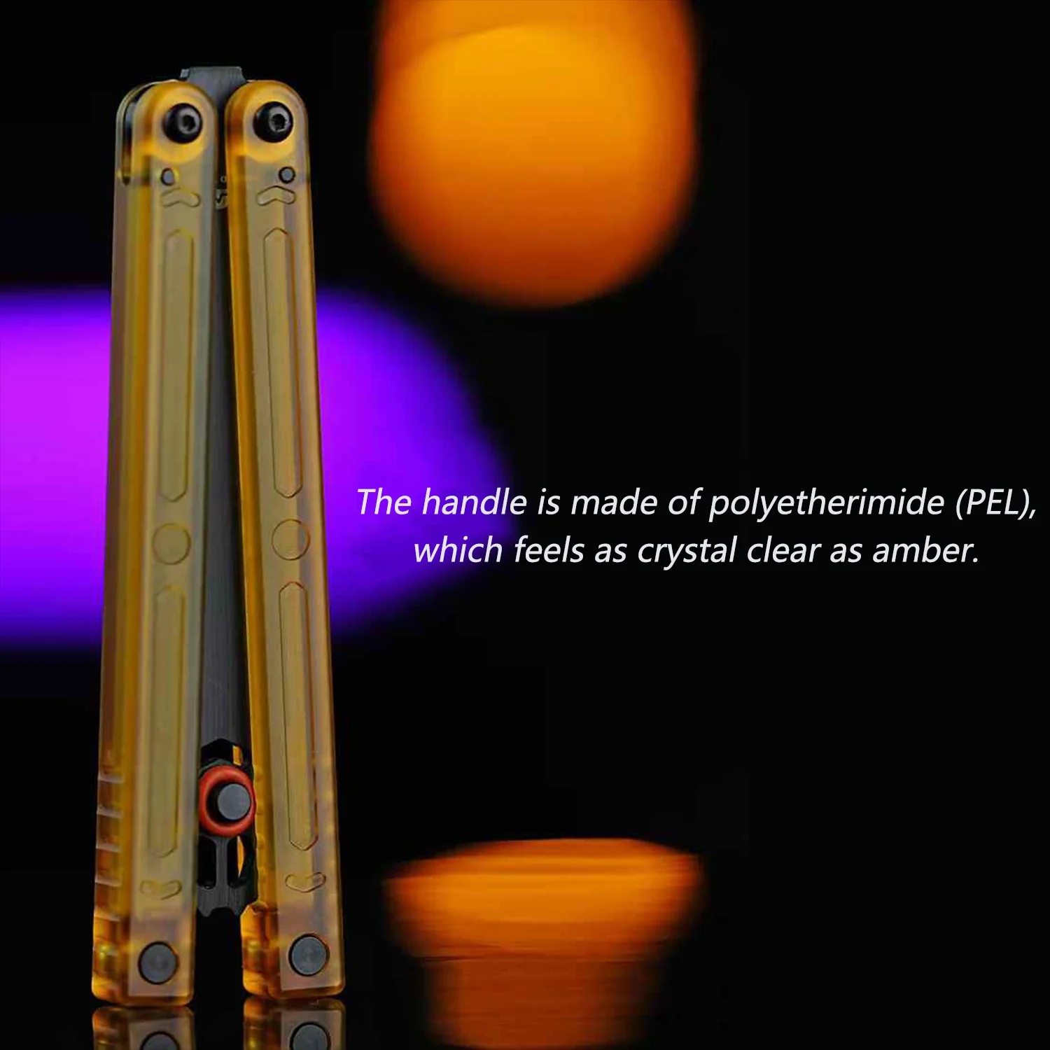 ARMED SHARK Squiddy-WH Balisong Trainer Clone CNC Acetal Material Bushings System - Image 19