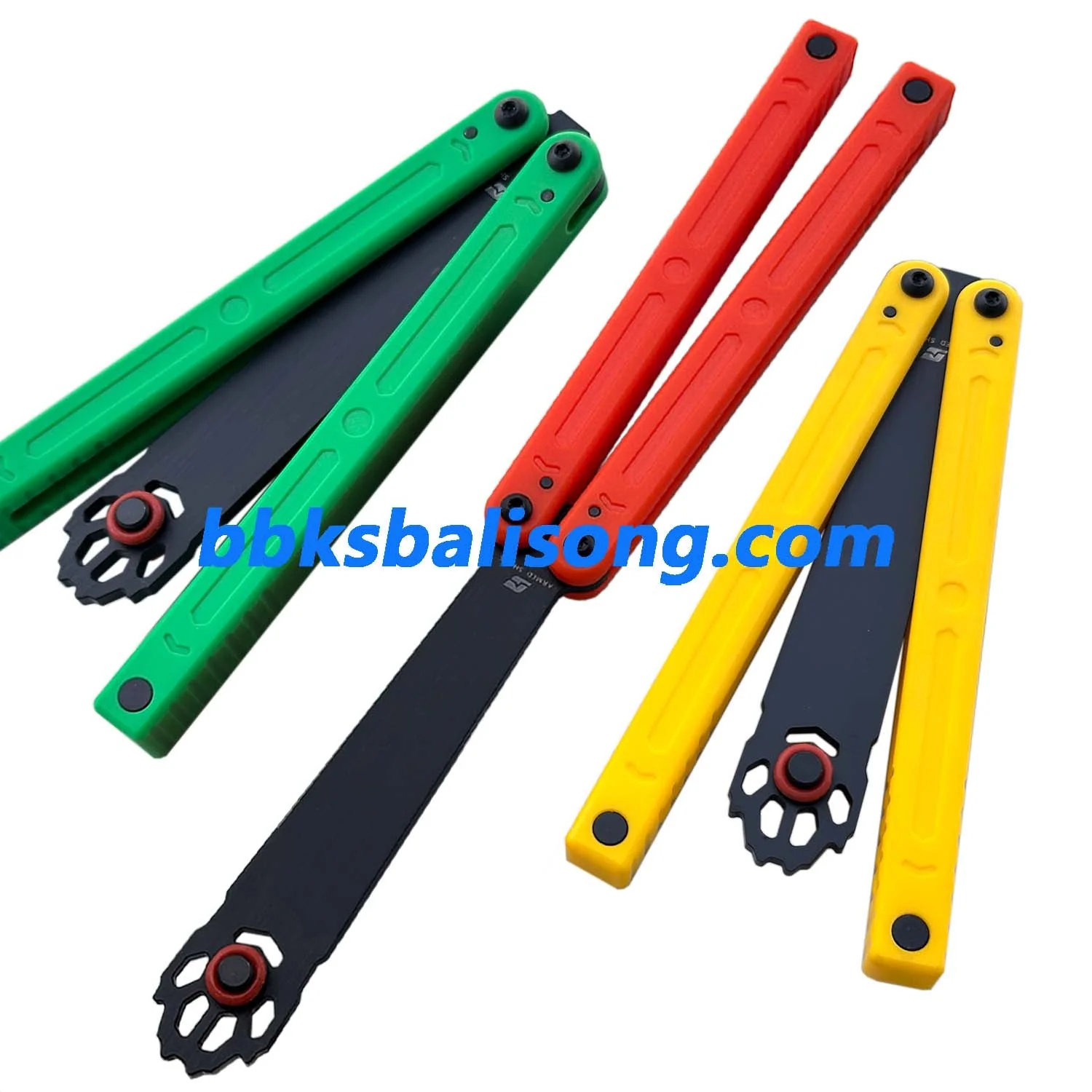 ARMED SHARK Squiddy-WH Balisong Trainer Clone CNC Acetal Material Bushings System - Image 3