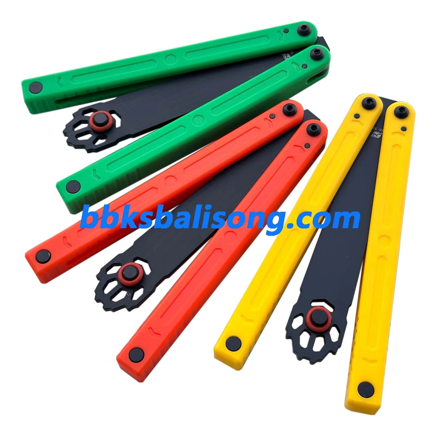 ARMED SHARK Squiddy-WH Balisong Trainer Clone CNC Acetal Material Bushings System - Image 5
