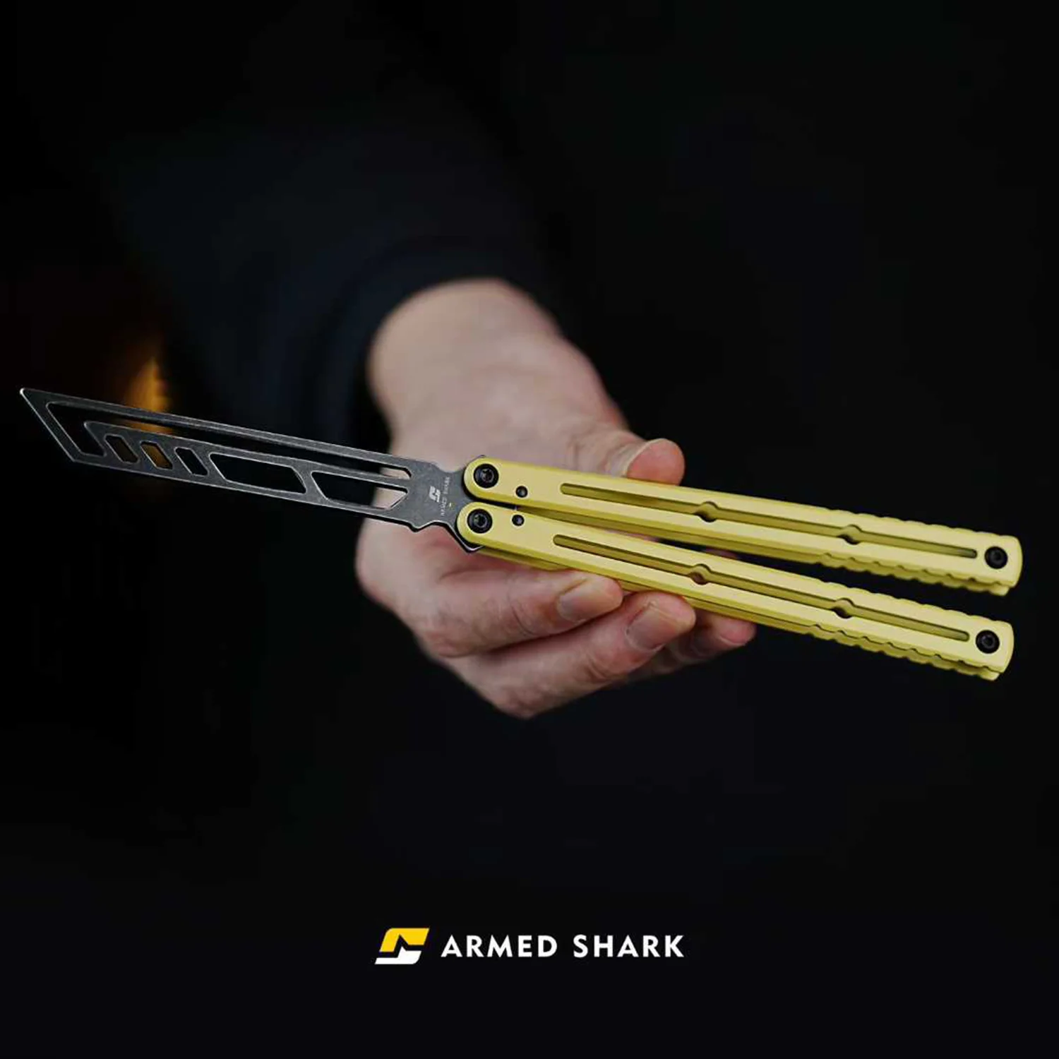 ARMED SHARK Steel Kraken V3 Balisong Clone Teflon Coating - Image 10
