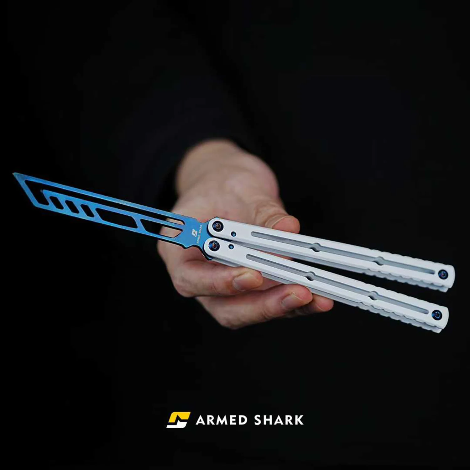 ARMED SHARK Steel Kraken V3 Balisong Clone Teflon Coating - Image 11