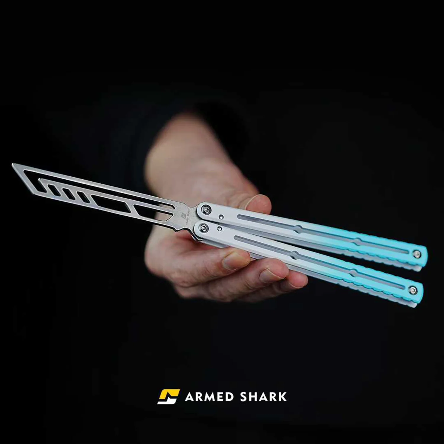ARMED SHARK Steel Kraken V3 Balisong Clone Teflon Coating - Image 13
