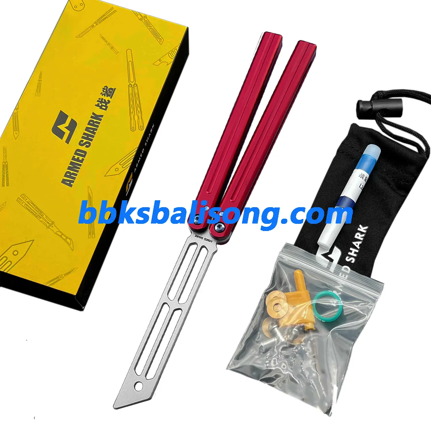 ARMED SHARK Triton V2 Balisong Clone 6061 Aluminum Handle - Image 11