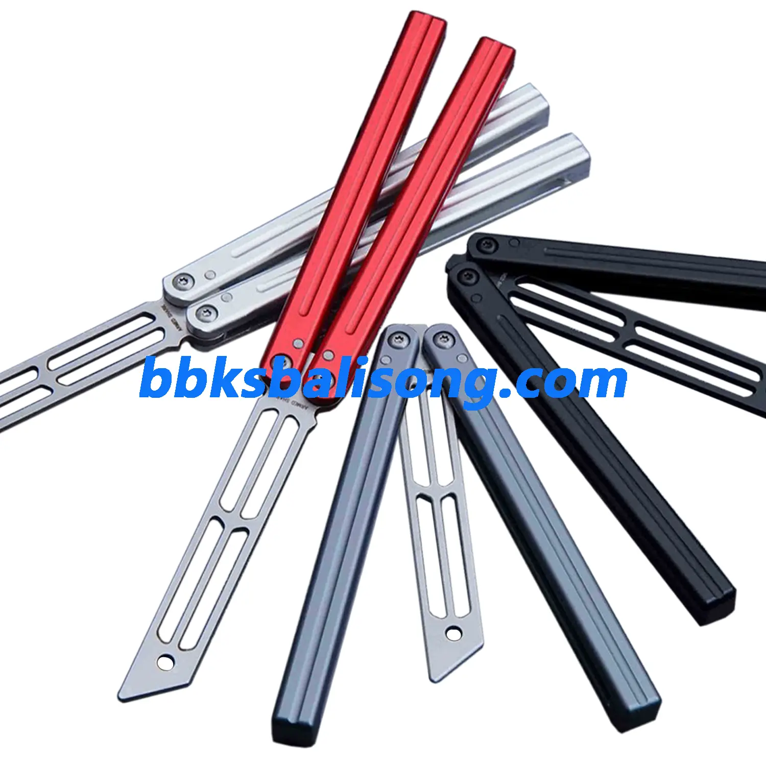 ARMED SHARK Triton V2 Balisong Clone 6061 Aluminum Handle - Image 4