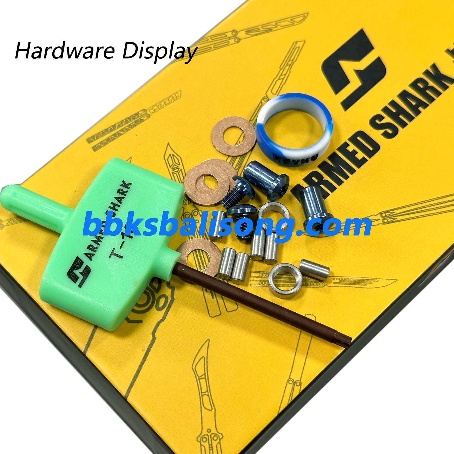 ARMED SHARK Tsunami Balisong Clone Titanium Chanwich Handle - Image 10