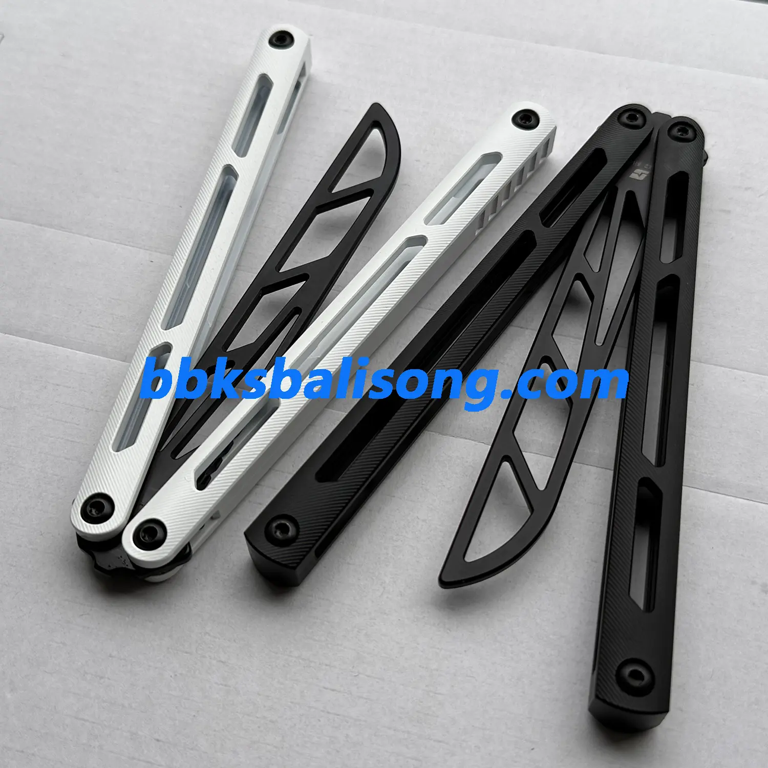 ARMED SHARK Tsunami Balisong Clone Titanium Chanwich Handle - Image 15