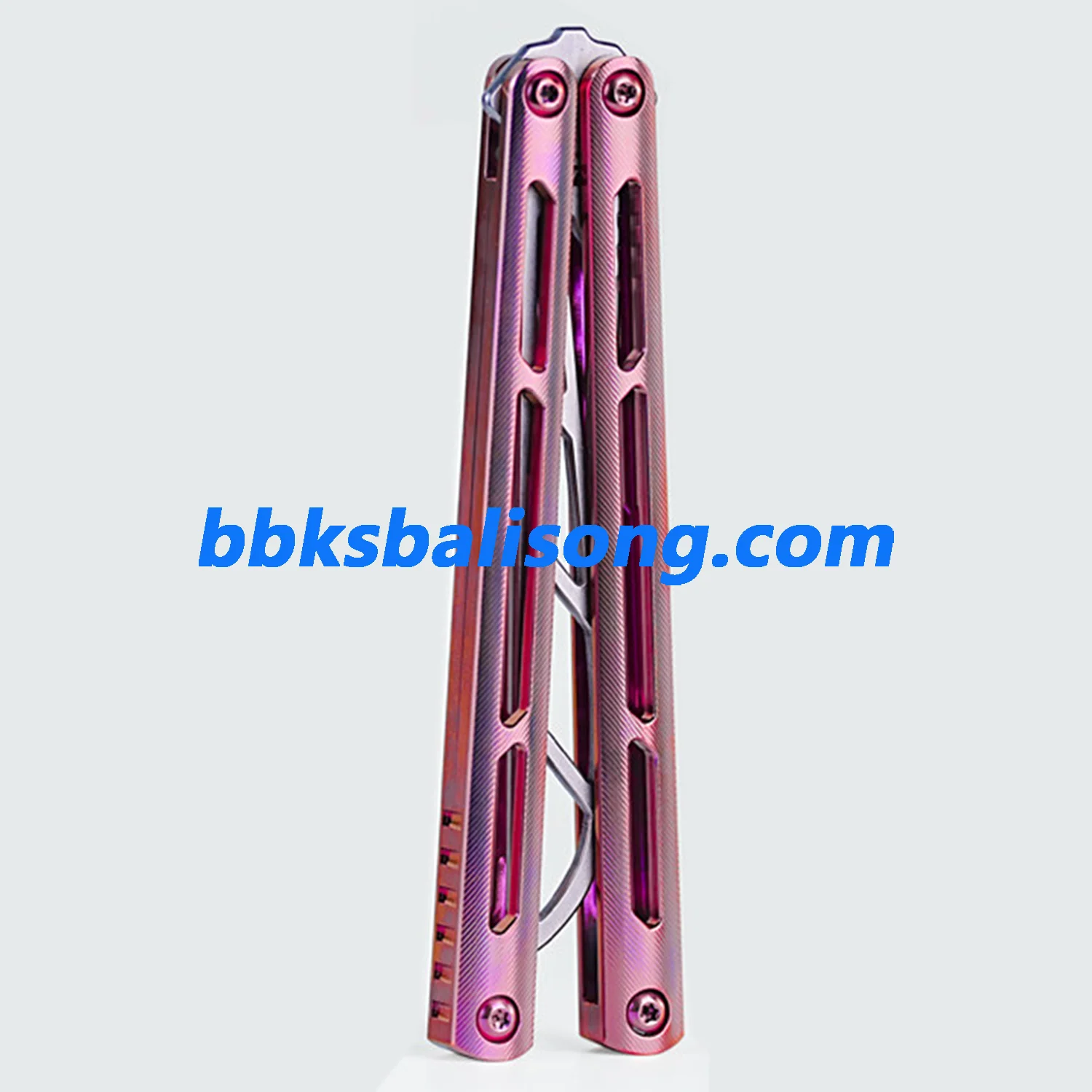 ARMED SHARK Tsunami Balisong Clone Titanium Chanwich Handle - Image 24