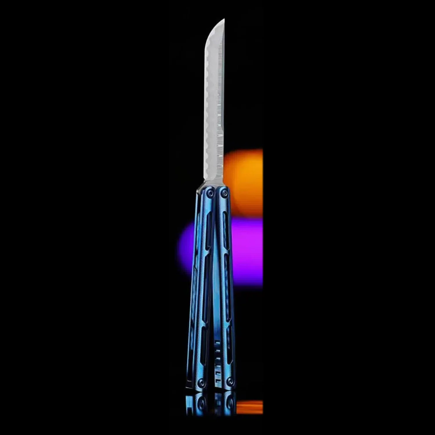 ARMED SHARK Tsunami Balisong Clone Titanium Chanwich Handle - Image 25
