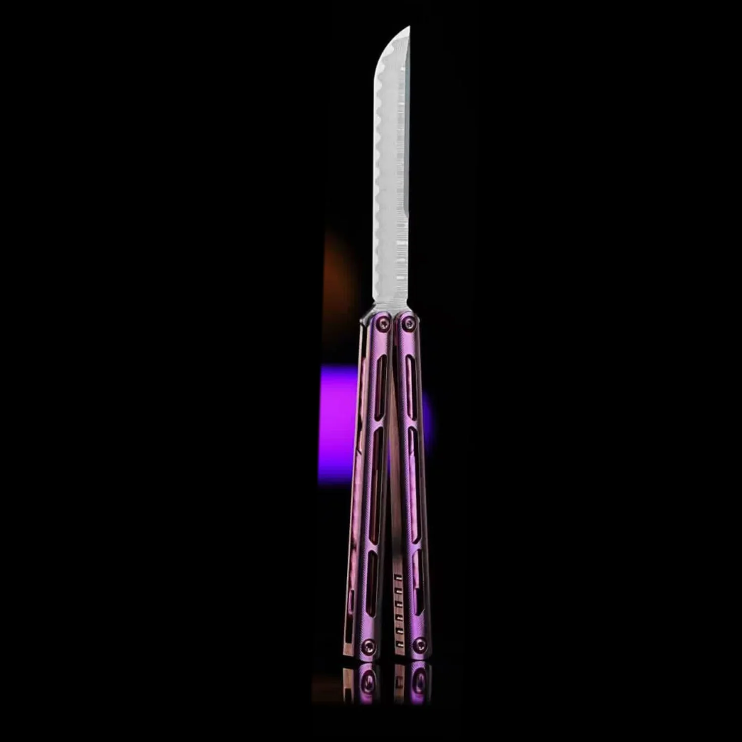 ARMED SHARK Tsunami Balisong Clone Titanium Chanwich Handle - Image 26