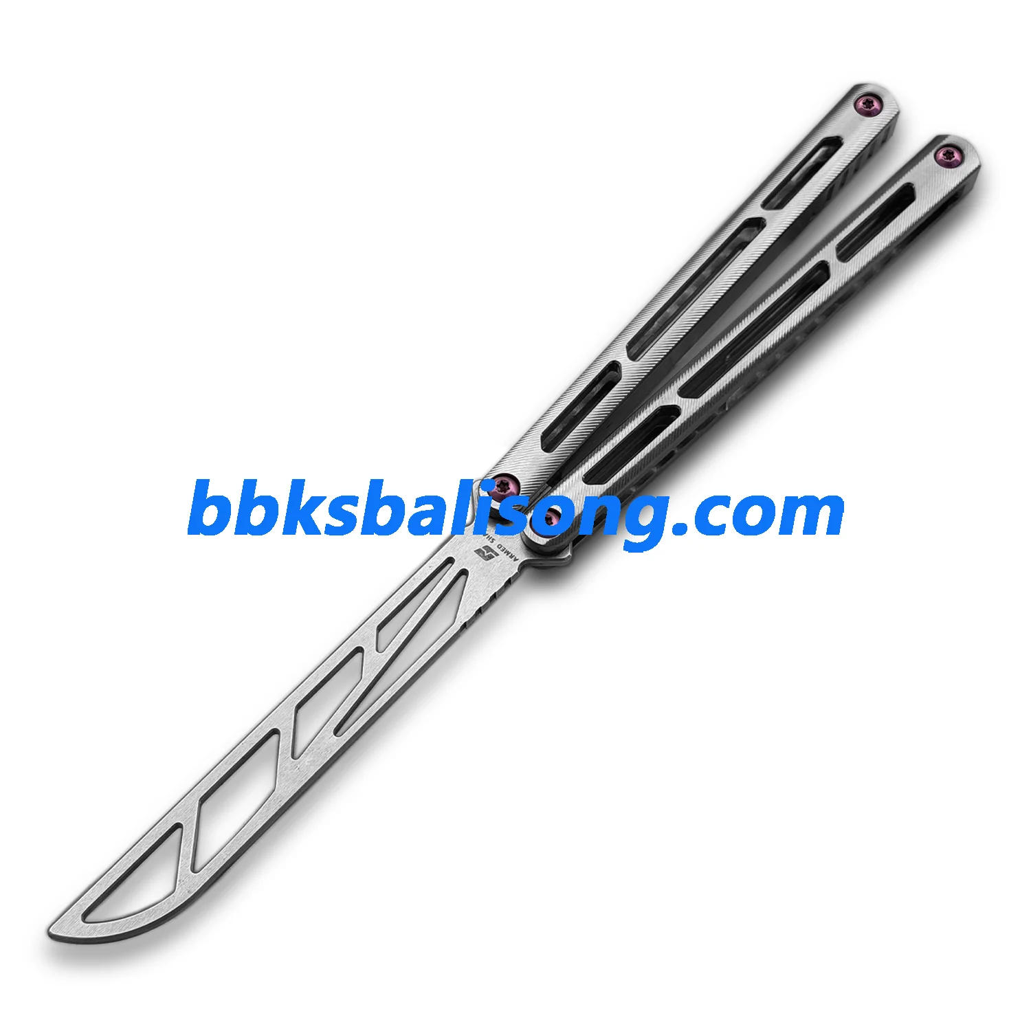 ARMED SHARK Tsunami Balisong Clone Titanium Chanwich Handle - Image 28