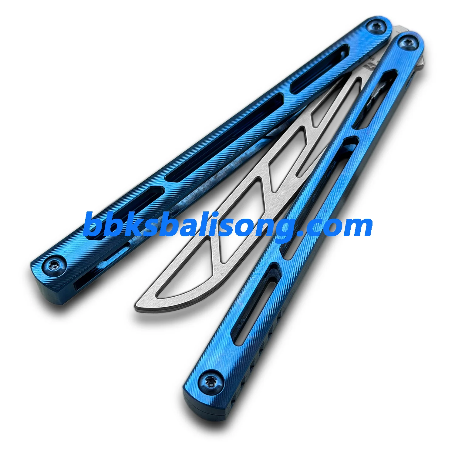 ARMED SHARK Tsunami Balisong Clone Titanium Chanwich Handle - Image 3