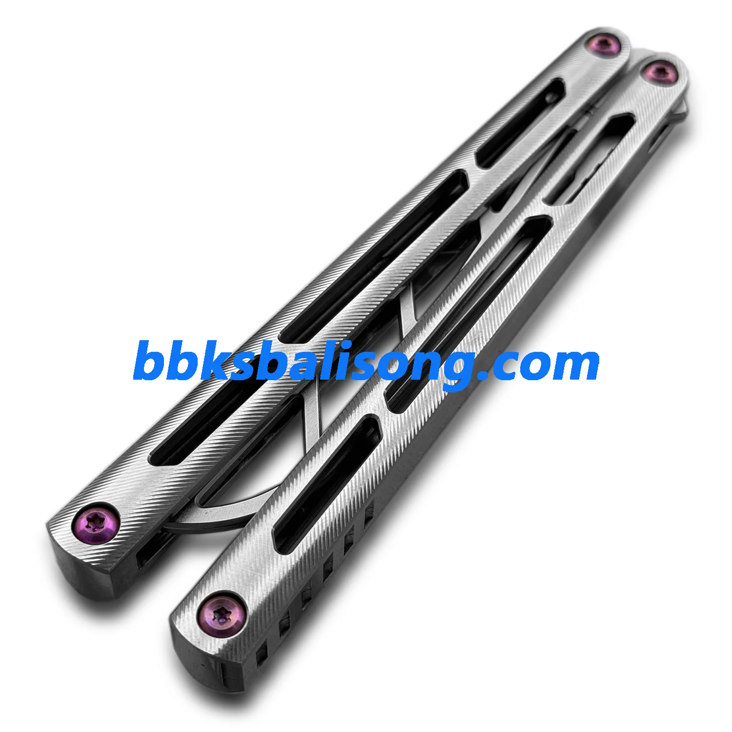 ARMED SHARK Tsunami Balisong Clone Titanium Chanwich Handle - Image 5