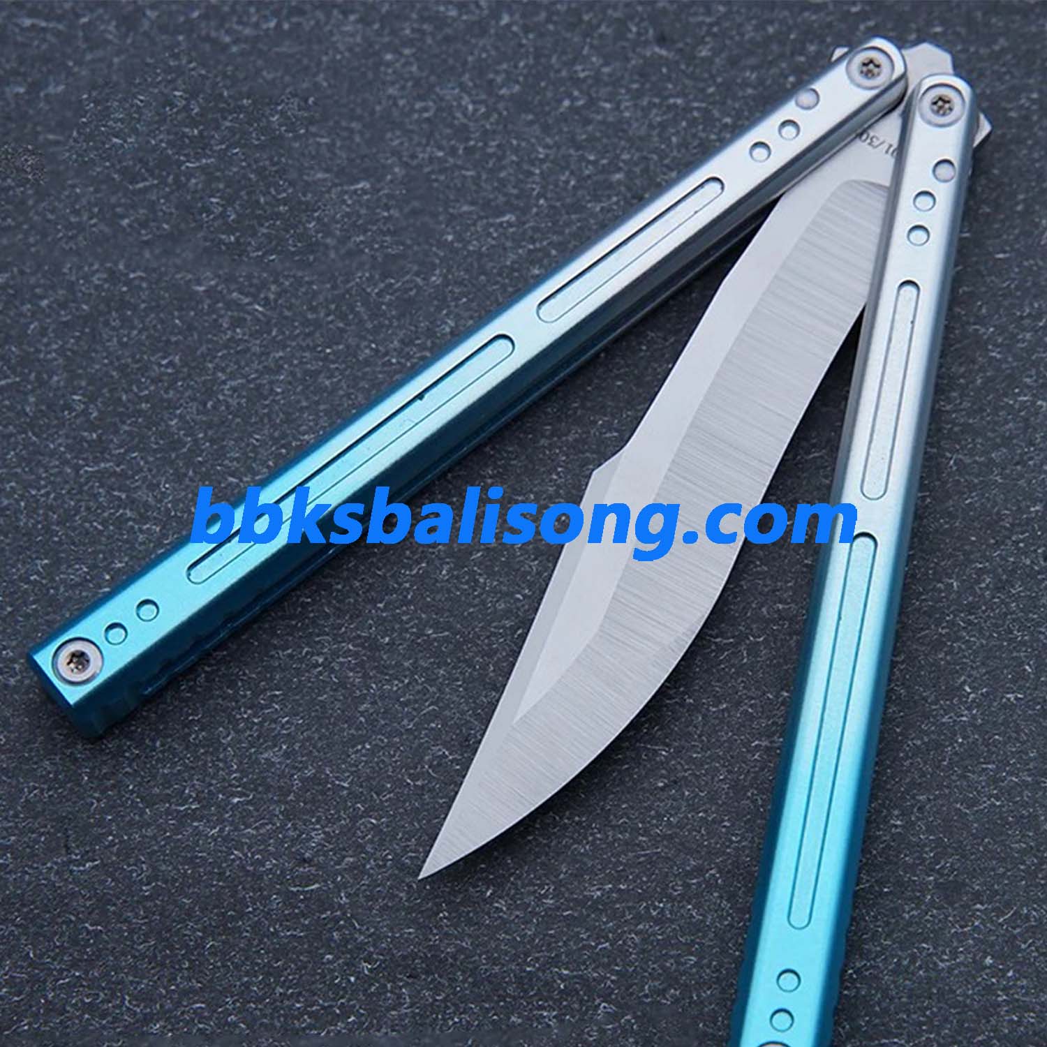 Asgard Blue Sky Original Balisong 7075 Aluminum Bushings System - Image 13