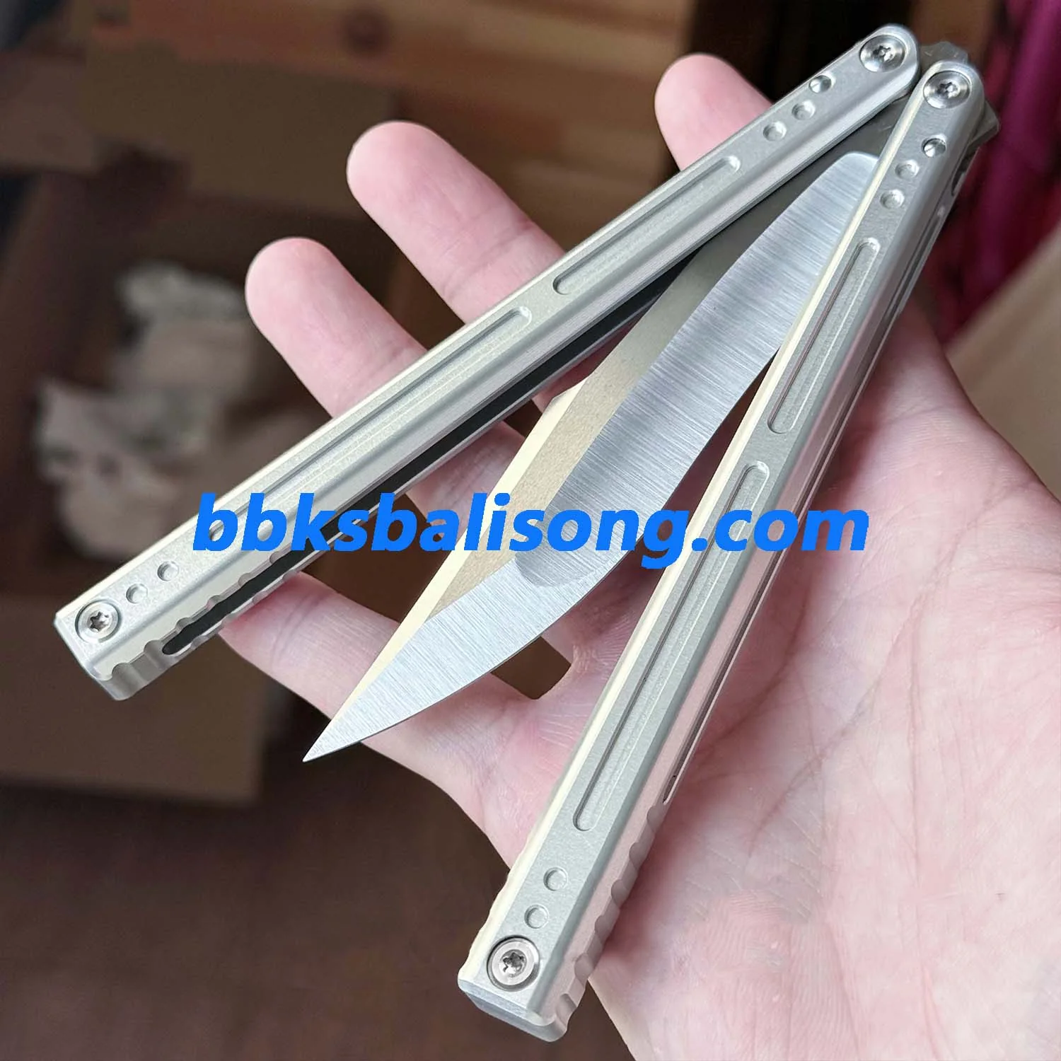 Asgard Blue Sky Original Balisong 7075 Aluminum Bushings System - Image 5