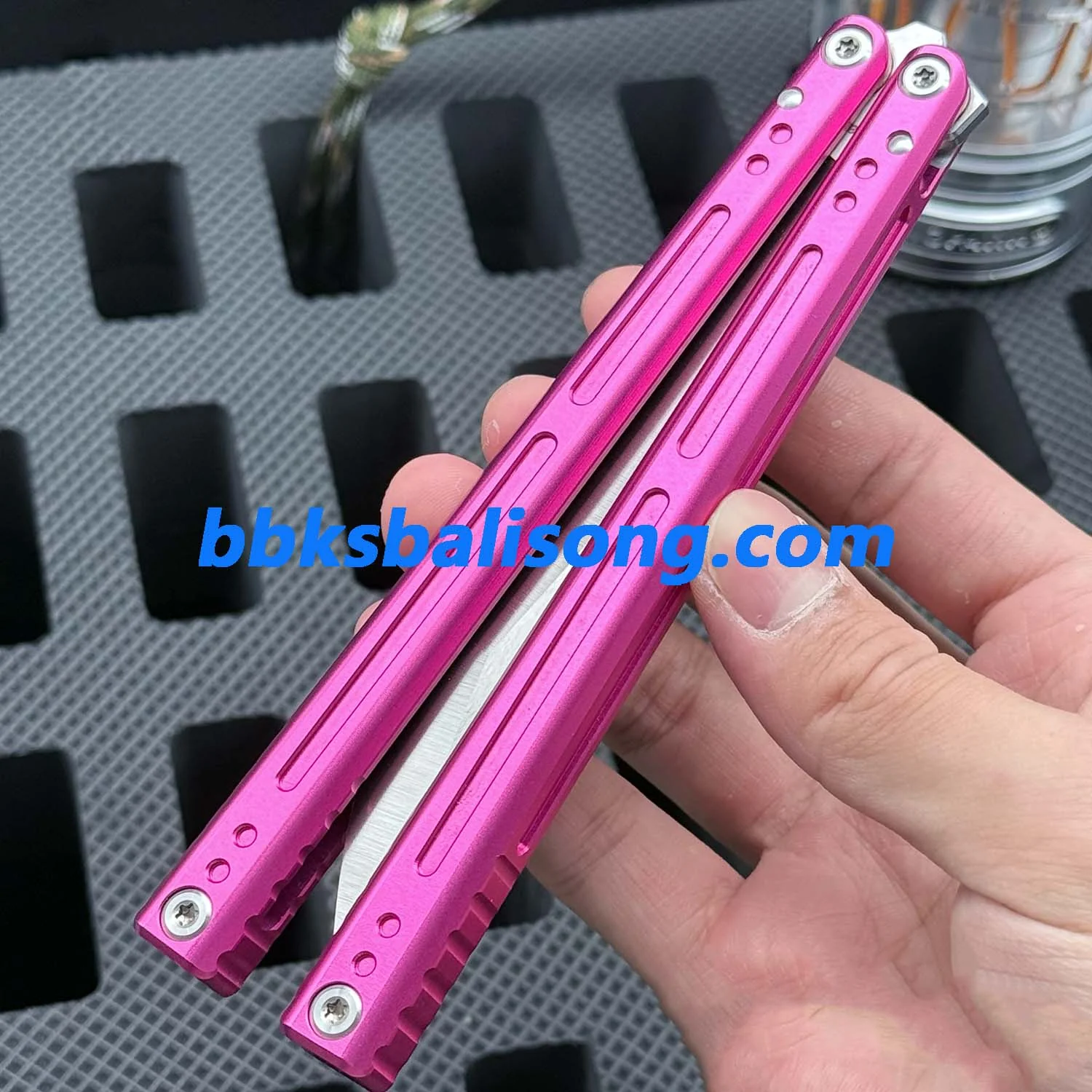 Asgard Blue Sky Original Balisong 7075 Aluminum Bushings System - Image 7