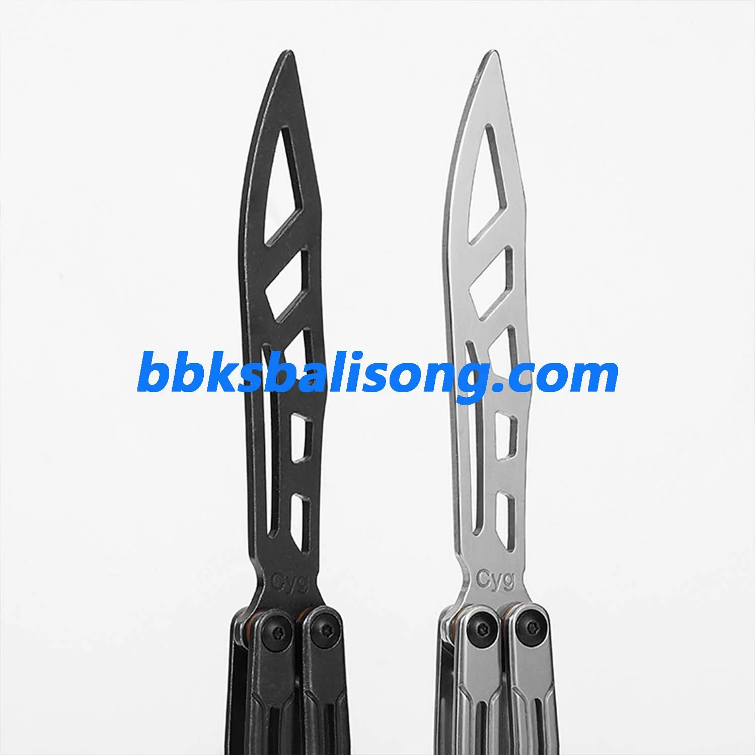 Asgard Steel Cygnus Balisong Stainless Steel Handle Bushings System - Image 5