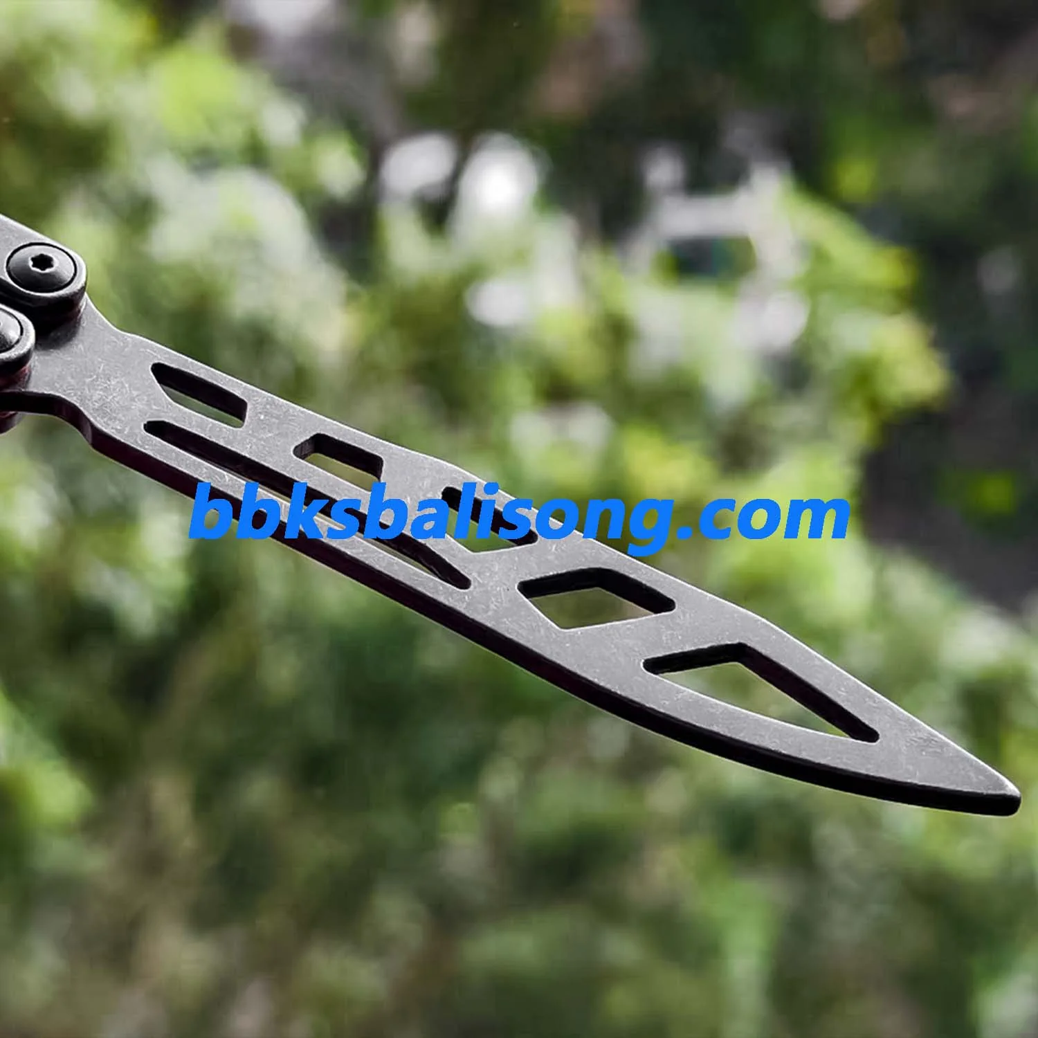 Asgard Steel Cygnus Balisong Stainless Steel Handle Bushings System - Image 7