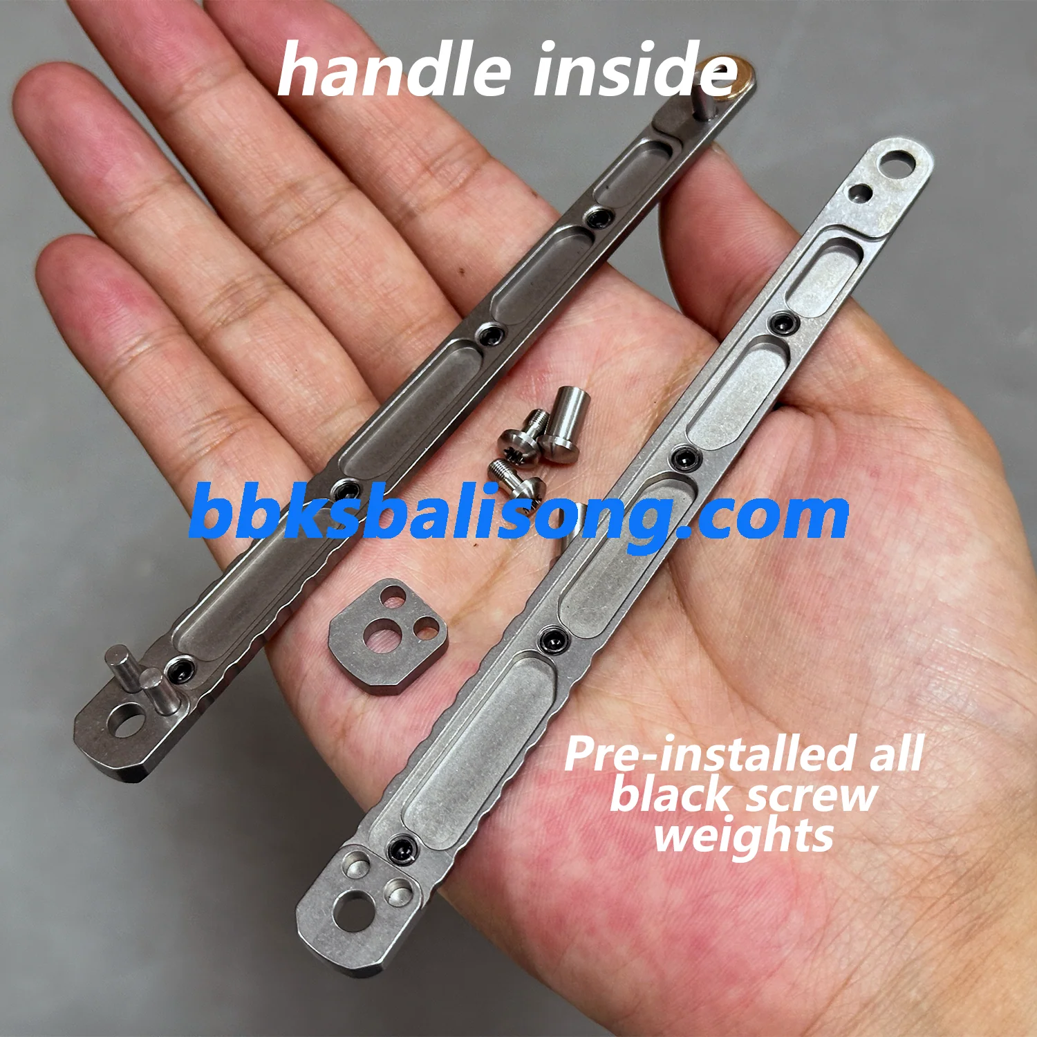 Baliplus Gaboon Balisong Clone Titanium Handle - Image 11