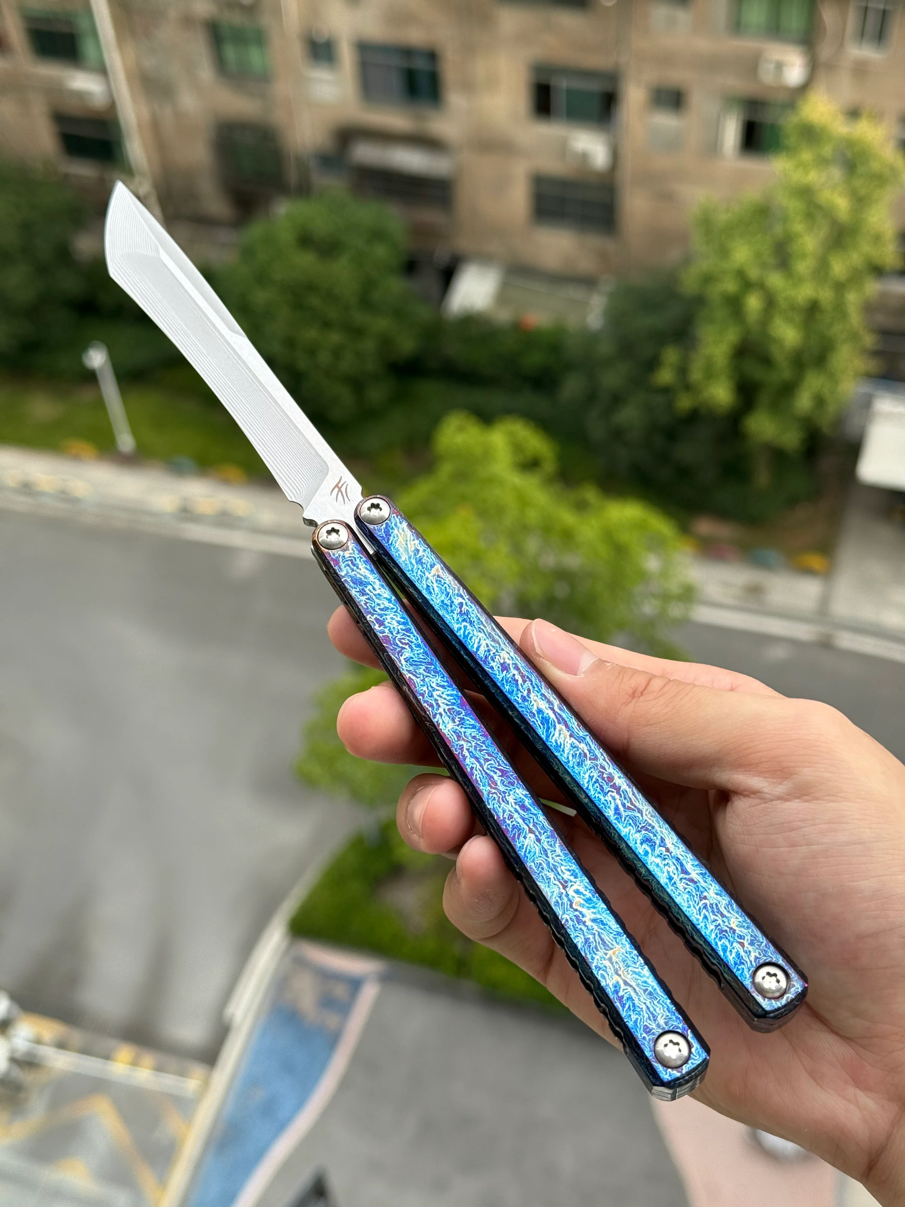 Baliplus Gaboon Balisong Clone Titanium Handle - Image 18