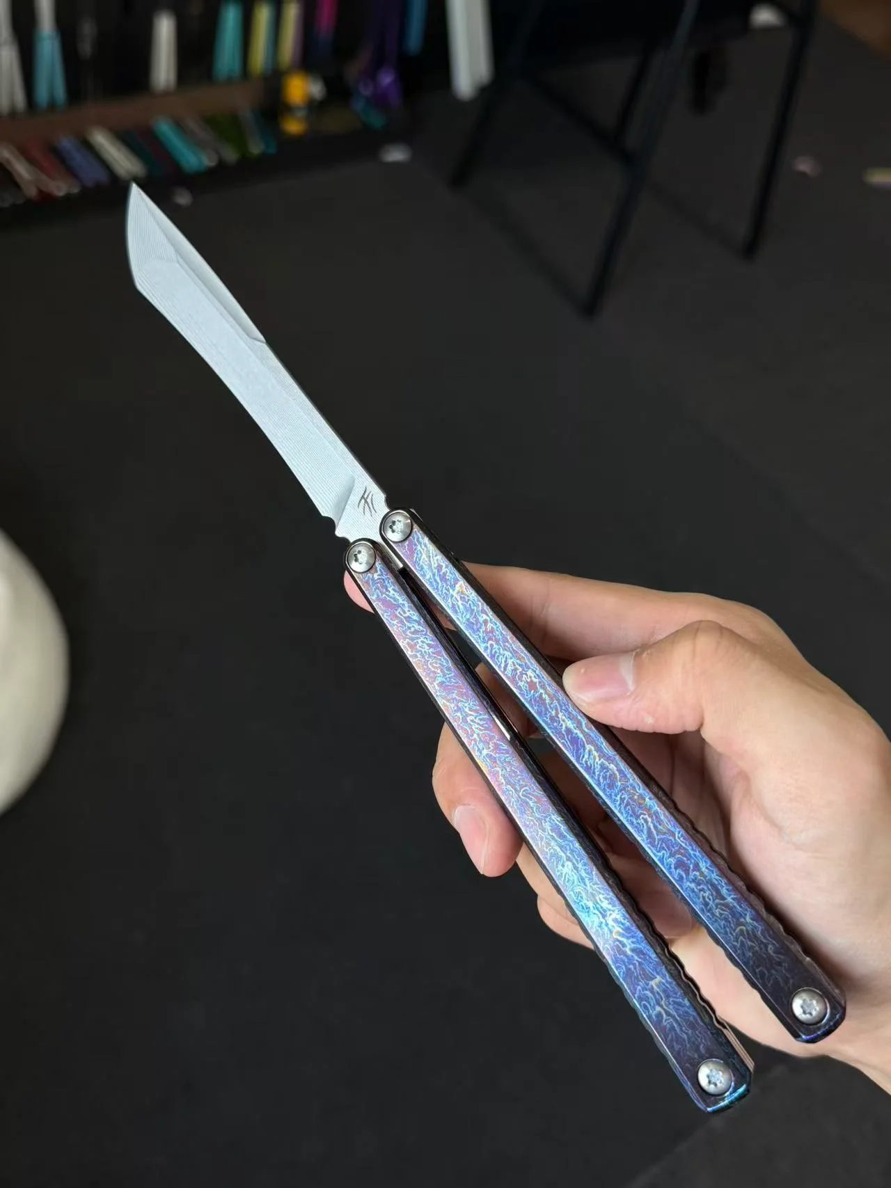 Baliplus Gaboon Balisong Clone Titanium Handle - Image 19