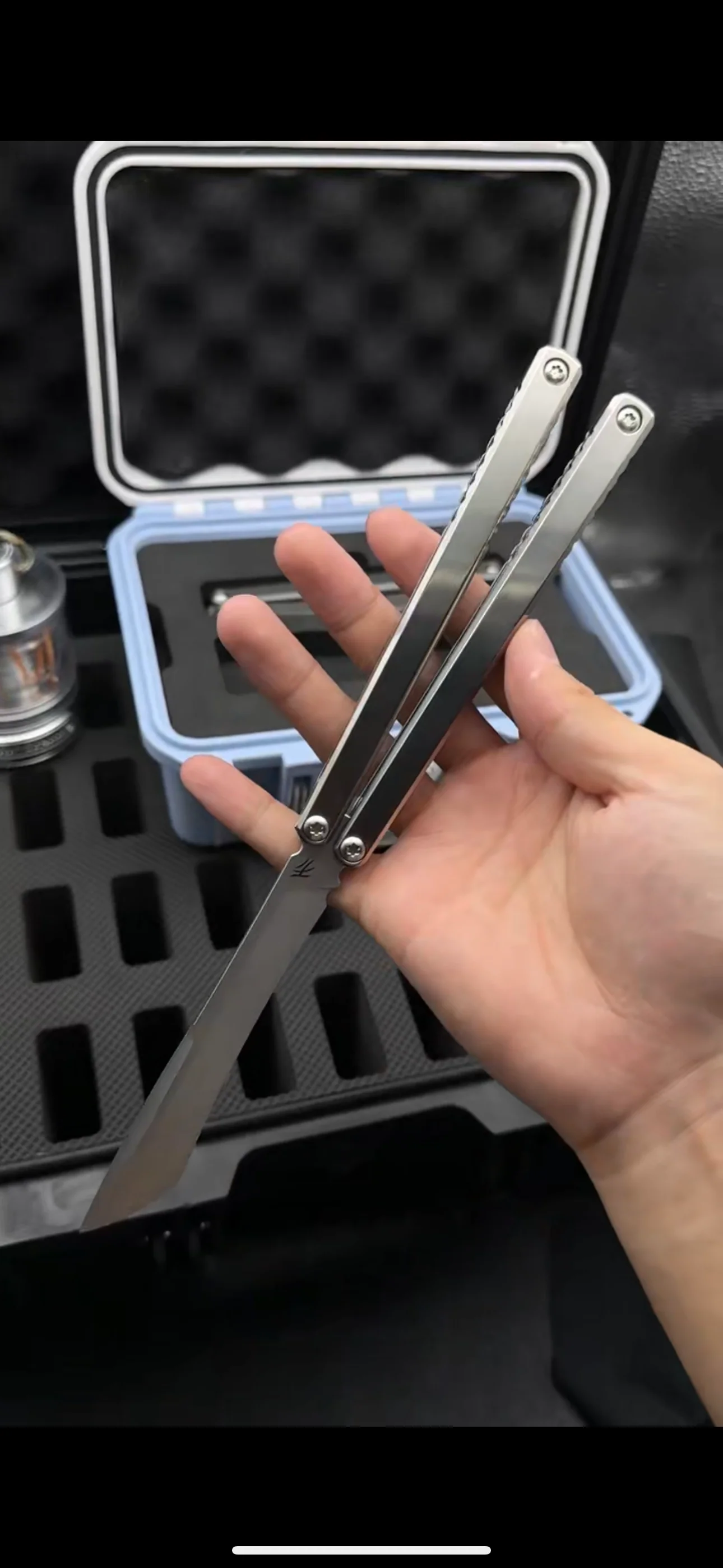 Baliplus Gaboon Balisong Clone Titanium Handle - Image 22
