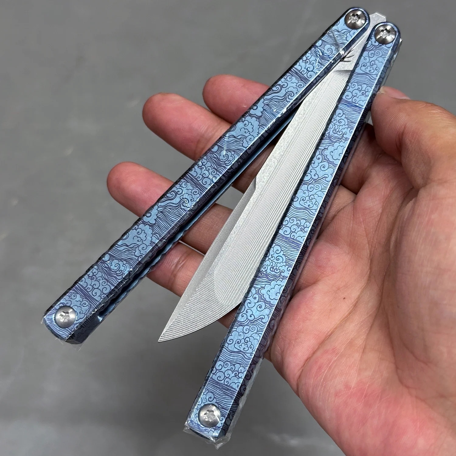 Baliplus Gaboon Balisong Clone Titanium Handle - Image 9