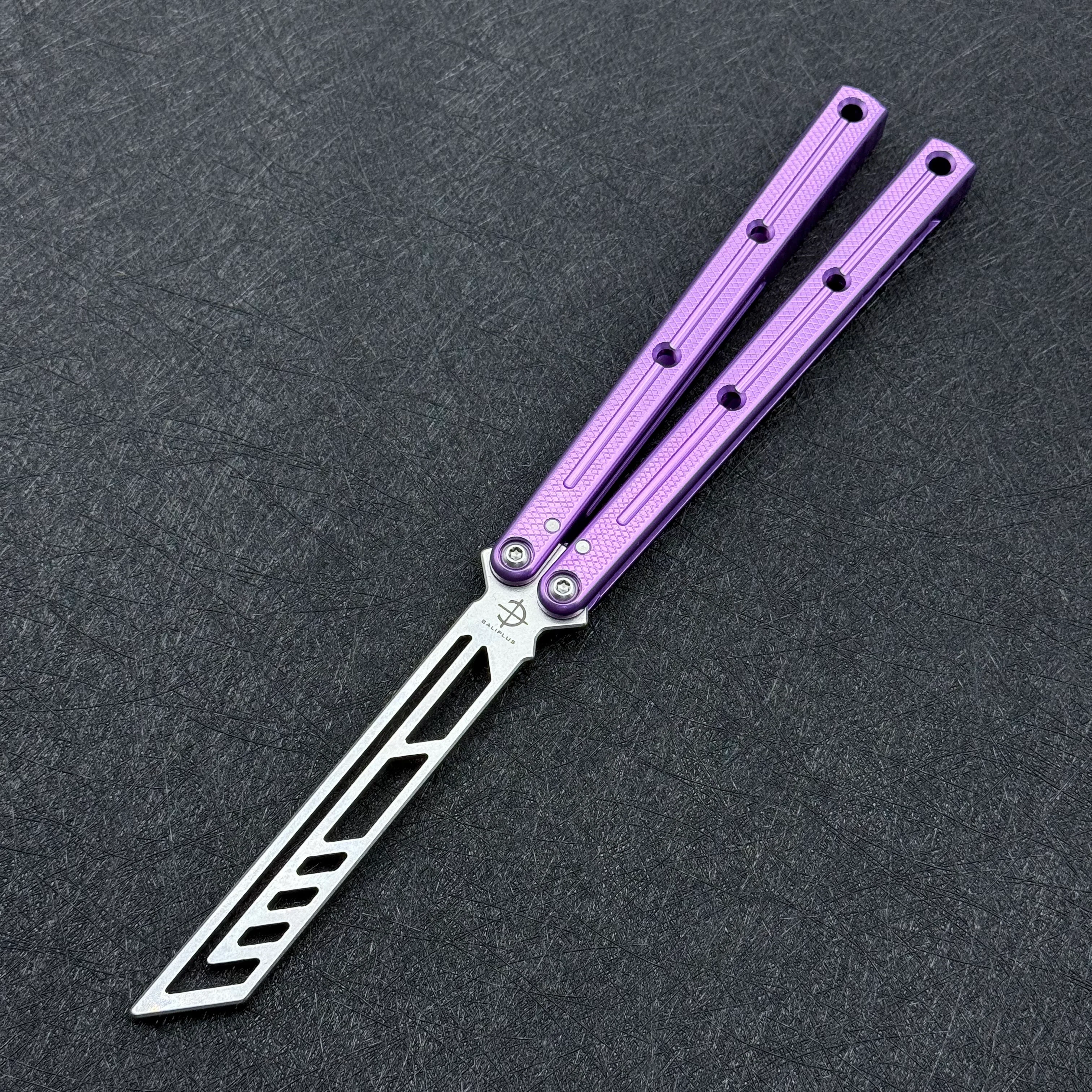 Baliplus Speed Channel Krake Raken (Kraken) V3 Balisong Trainer Clone Glossy Handle - Image 18