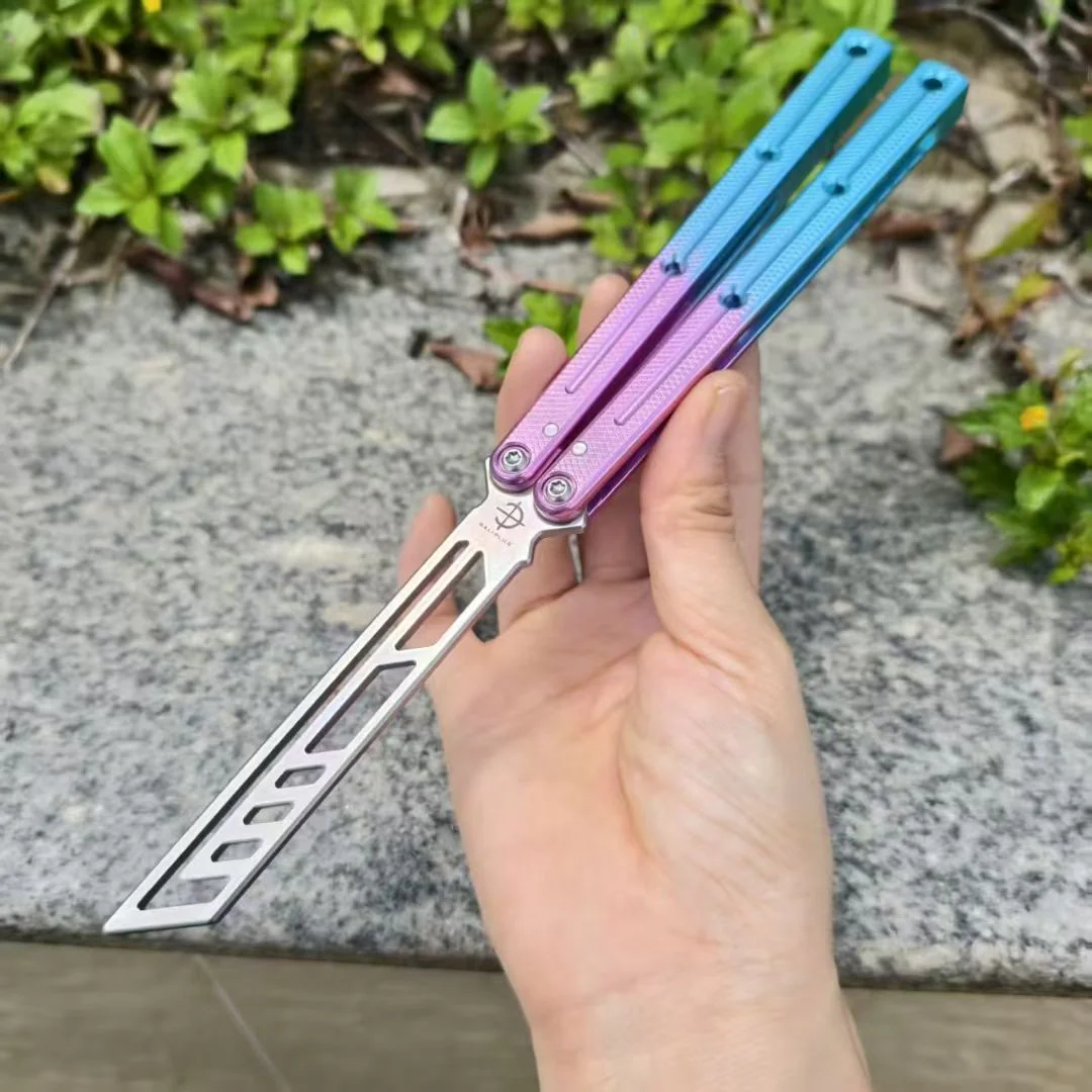 Baliplus Speed Channel Krake Raken (Kraken) V3 Balisong Trainer Clone Glossy Handle - Image 20