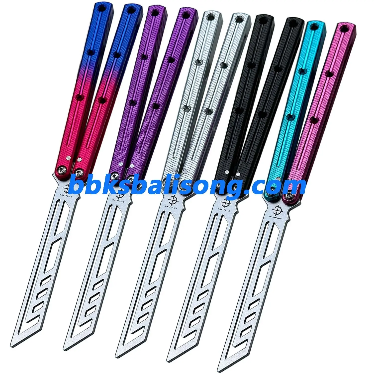 Baliplus Speed Channel Krake Raken (Kraken) V3 Balisong Trainer Clone Glossy Handle - Image 5