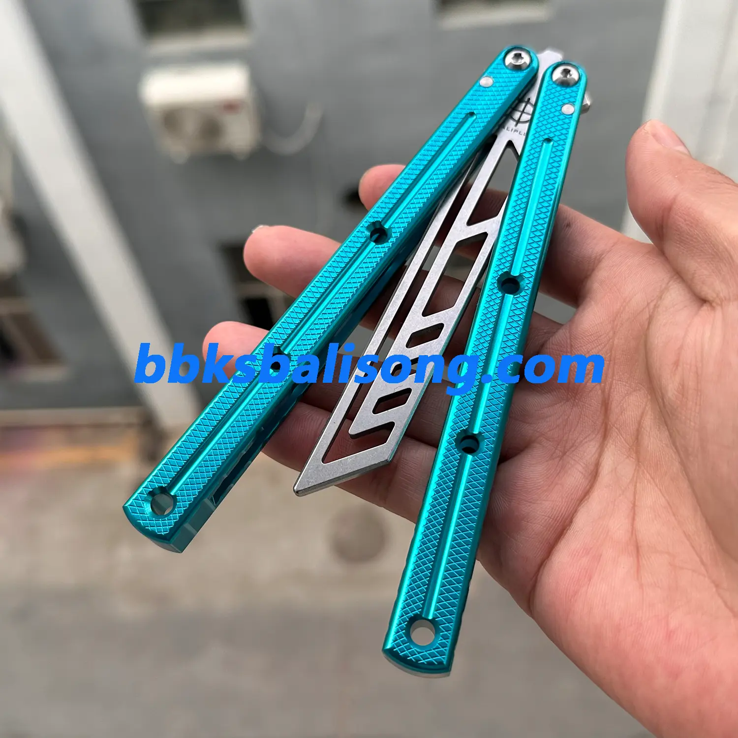 Baliplus Speed Channel Krake Raken (Kraken) V3 Balisong Trainer Clone Glossy Handle - Image 6