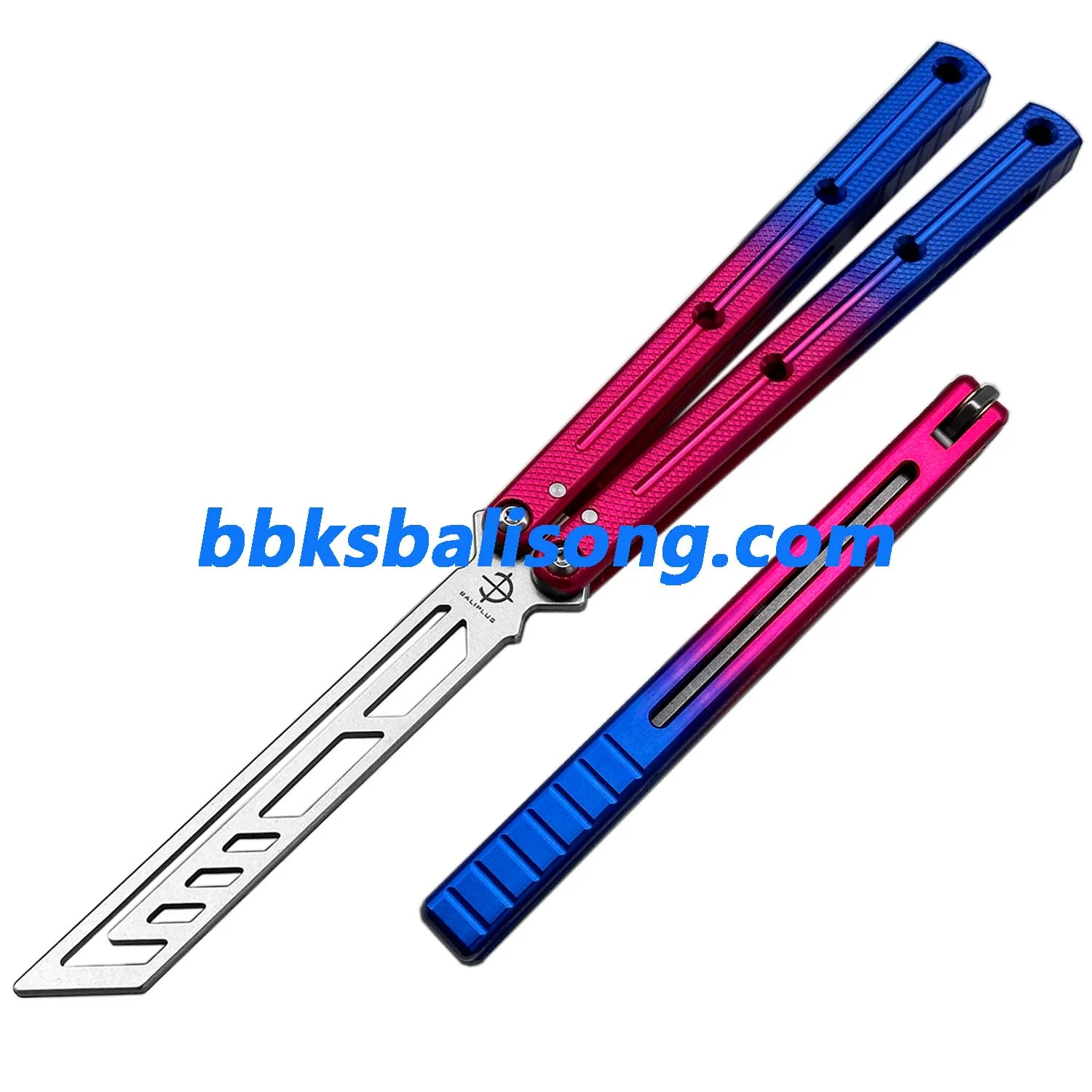 Baliplus Speed Channel Krake Raken (Kraken) V3 Balisong Trainer Clone Glossy Handle - Image 9