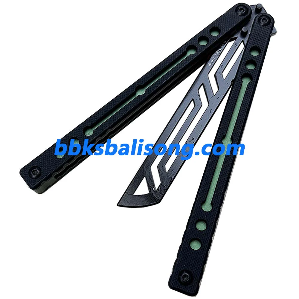 Baliplus Nautilus V2 Balisong Clone G10+7075 Aluminum Handle - Image 14
