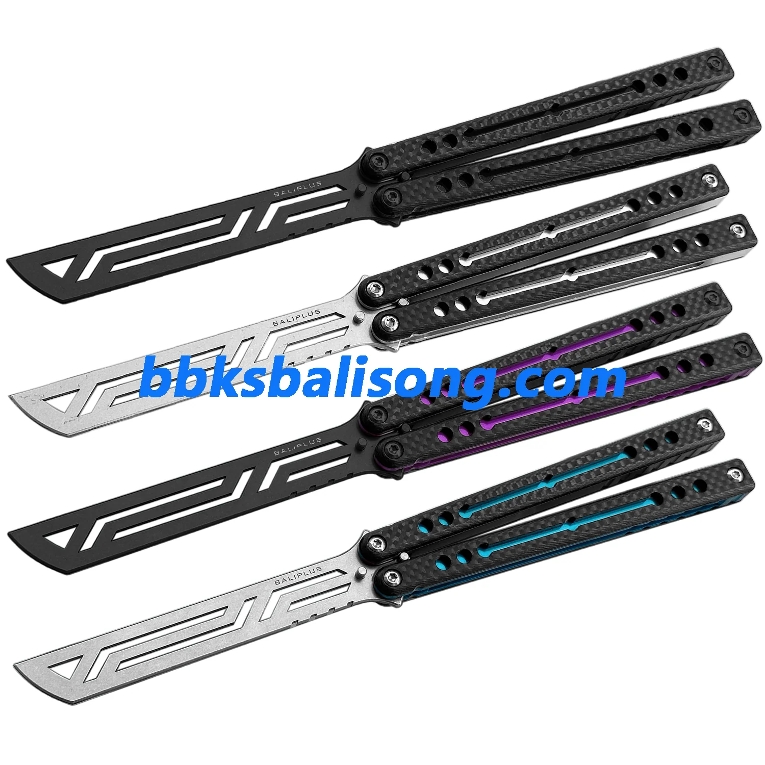 Baliplus Nautilus V2 Balisong Clone G10+7075 Aluminum Handle - Image 3