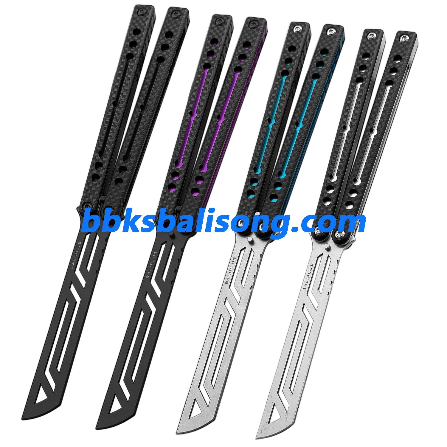 Baliplus Nautilus V2 Balisong Clone G10+7075 Aluminum Handle - Image 4