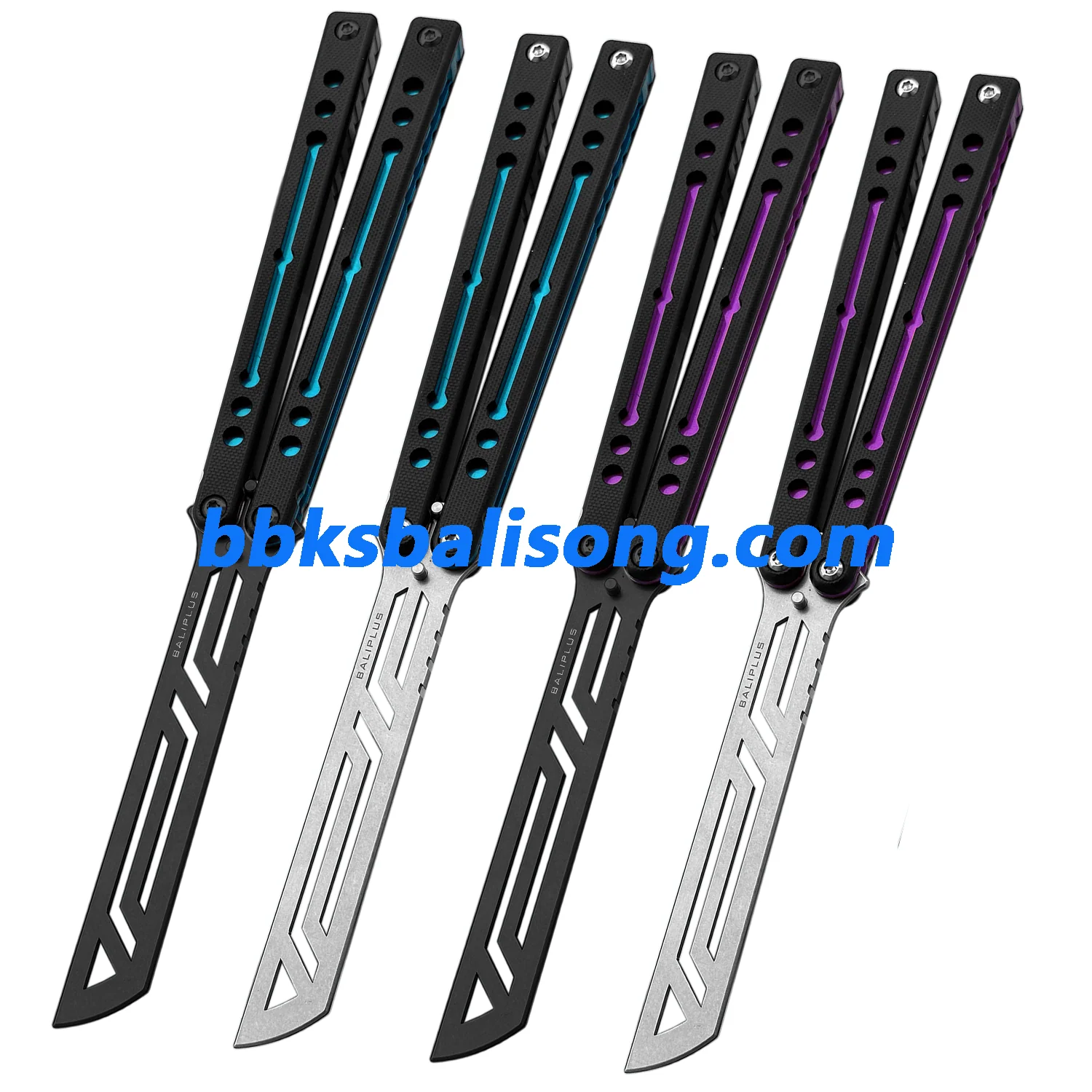 Baliplus Nautilus V2 Balisong Clone G10+7075 Aluminum Handle - Image 6