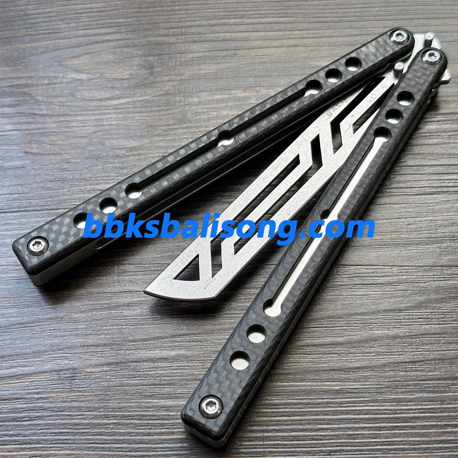 Baliplus Nautilus V2 Balisong Clone G10+7075 Aluminum Handle - Image 9