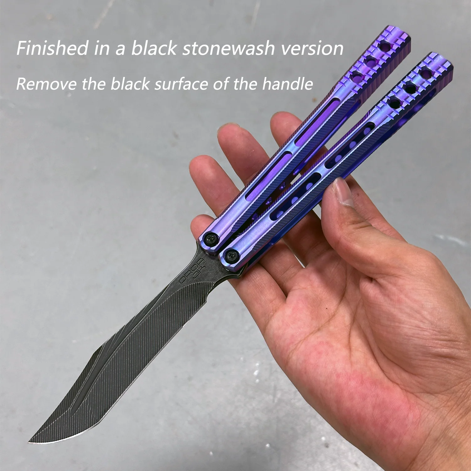 Baliplus Orca V1.5 Balisong Clone Titanium Handle Bushings System - Image 27