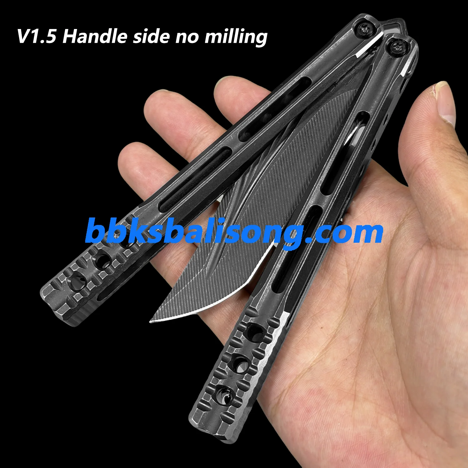 Baliplus Orca V1.5 Balisong Clone Titanium Handle Bushings System - Image 29