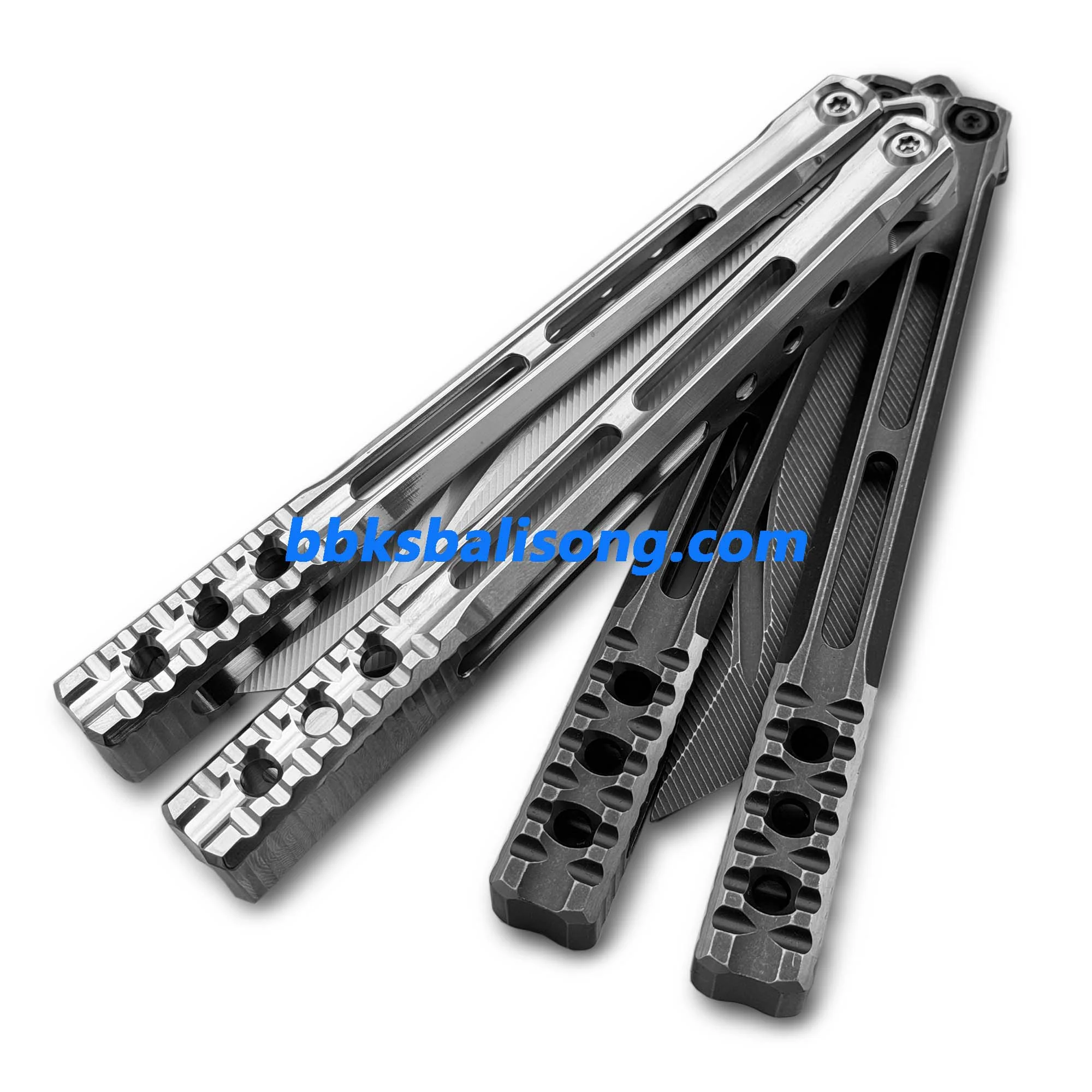 Baliplus Orca V1.5 Balisong Clone Titanium Handle Bushings System - Image 4